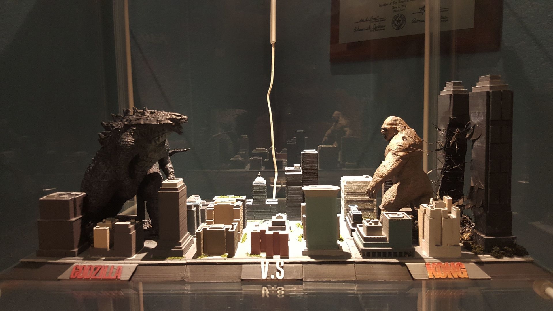 1920x1080 Godzilla V.S Kong Maquette, Birmel Guerrero, Desktop