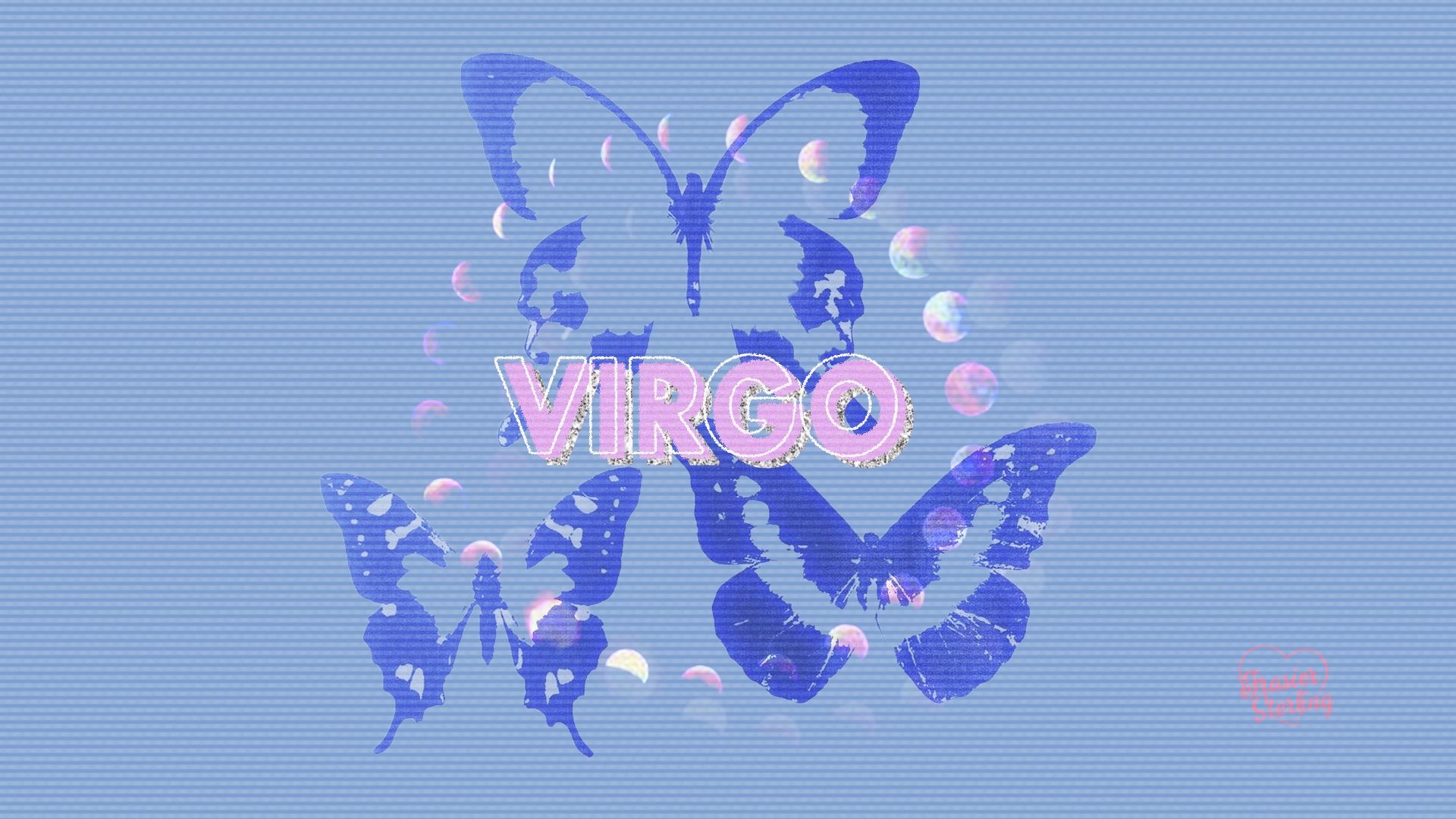 1920x1080 Virgo ✨. Glitch wallpaper, Astrology virgo, Macbook wallpaper, Desktop