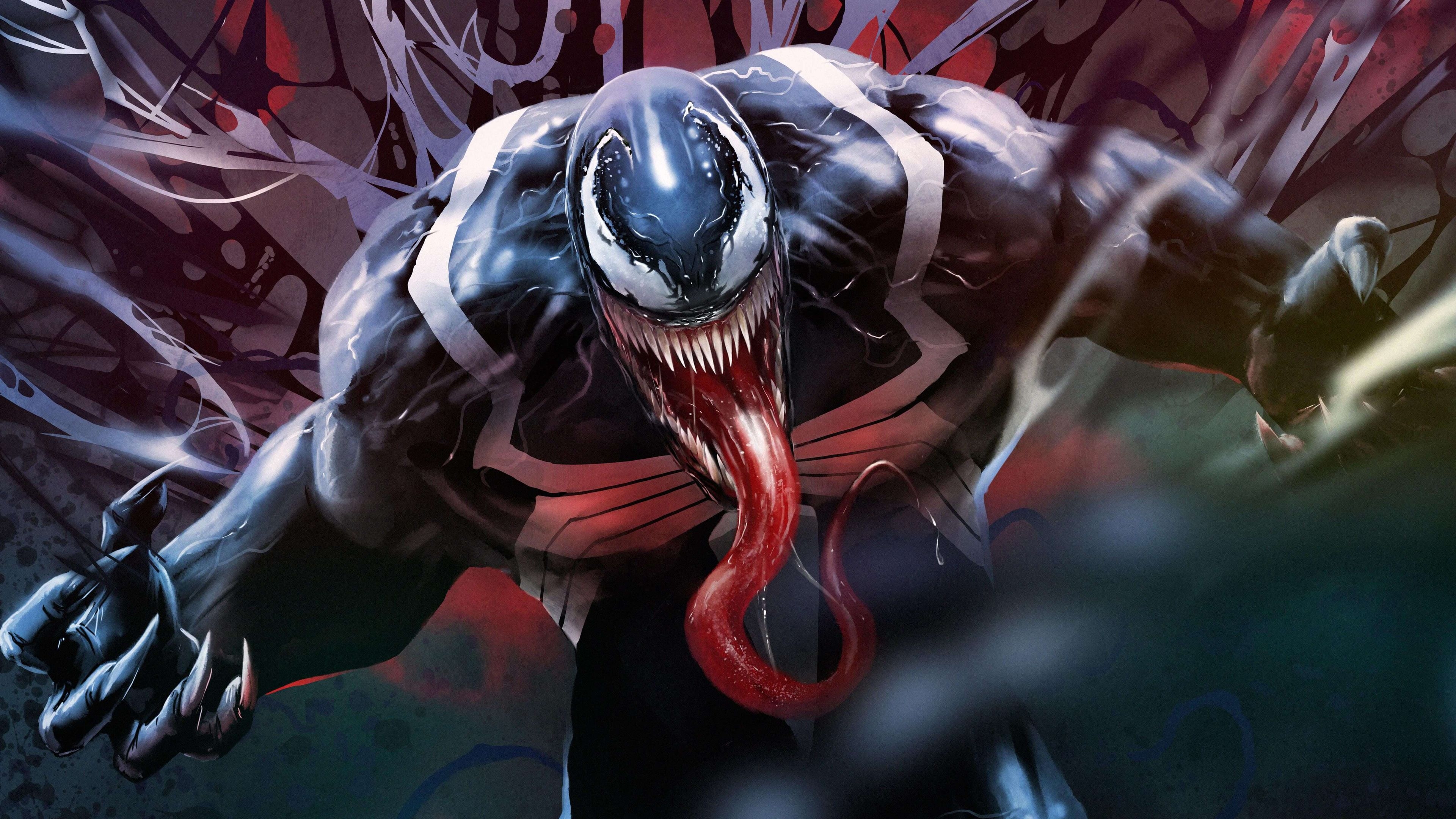 3840x2160 Venom Artwork 5k 2018 Venom wallpaper, supervillain wallpaper, Desktop