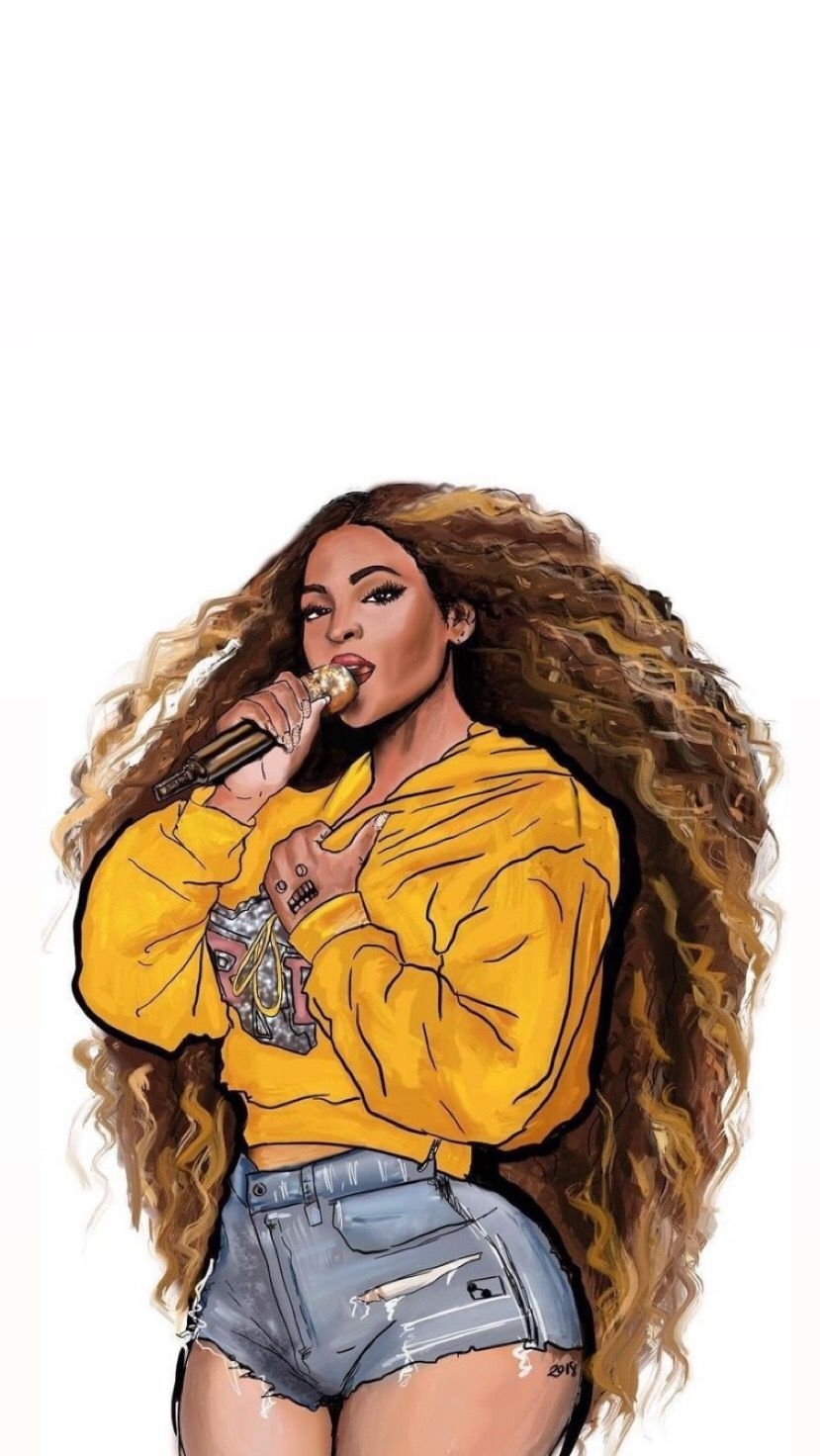 830x1480 Beyonce Wallpaper drawing Homecoming. Beyonce drawing, Phone