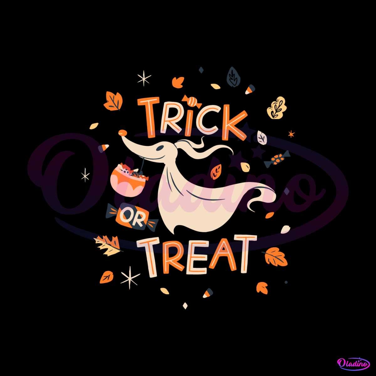 1200x1200 Zero The Nightmare Before Christmas Trick Or Treat SVG File, Phone