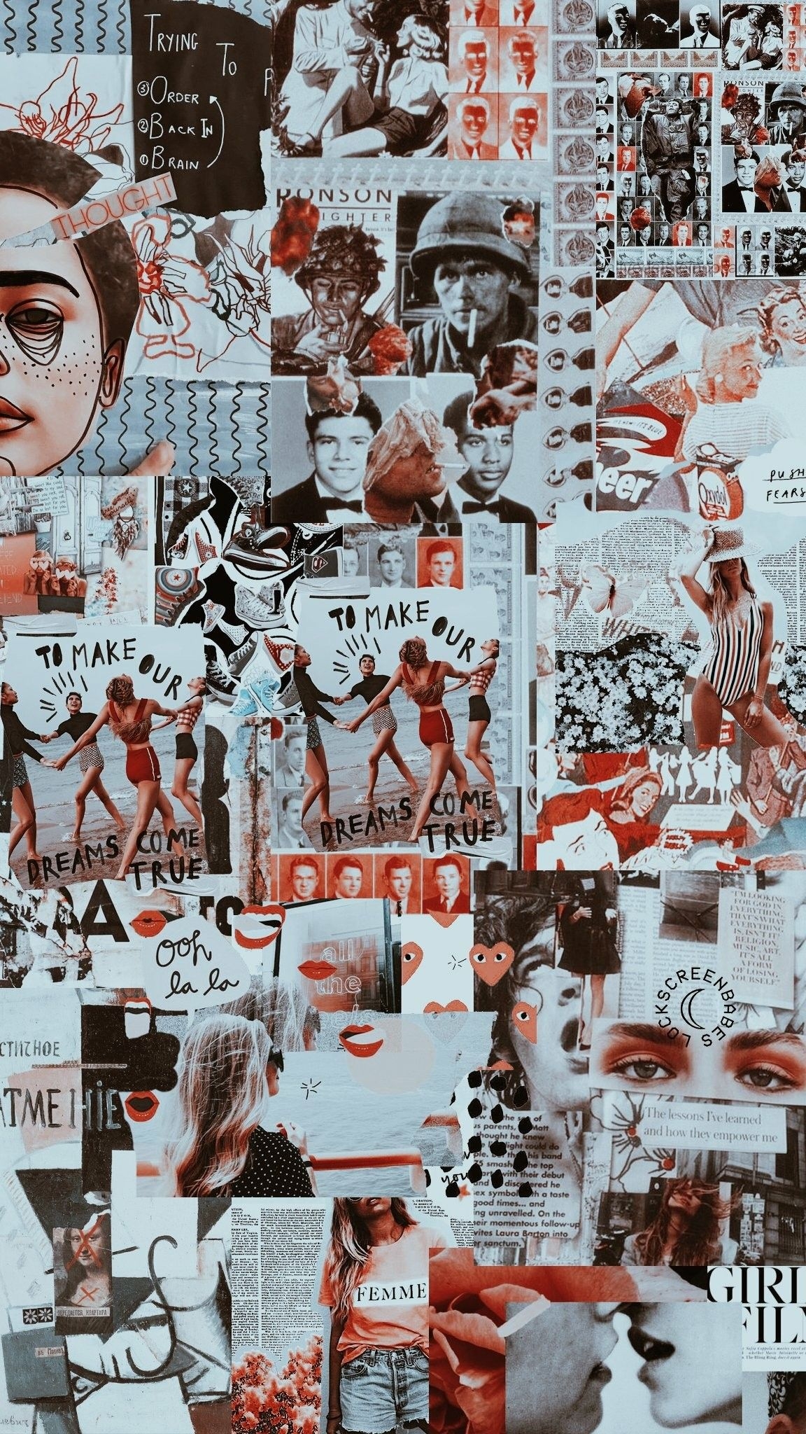 1160x2050 moodboard #background #collage #mood #aesthetic #wallpaper #retro #oldendays #magazine #red. Collage background, College wallpaper, Aesthetic iphone wallpaper, Phone