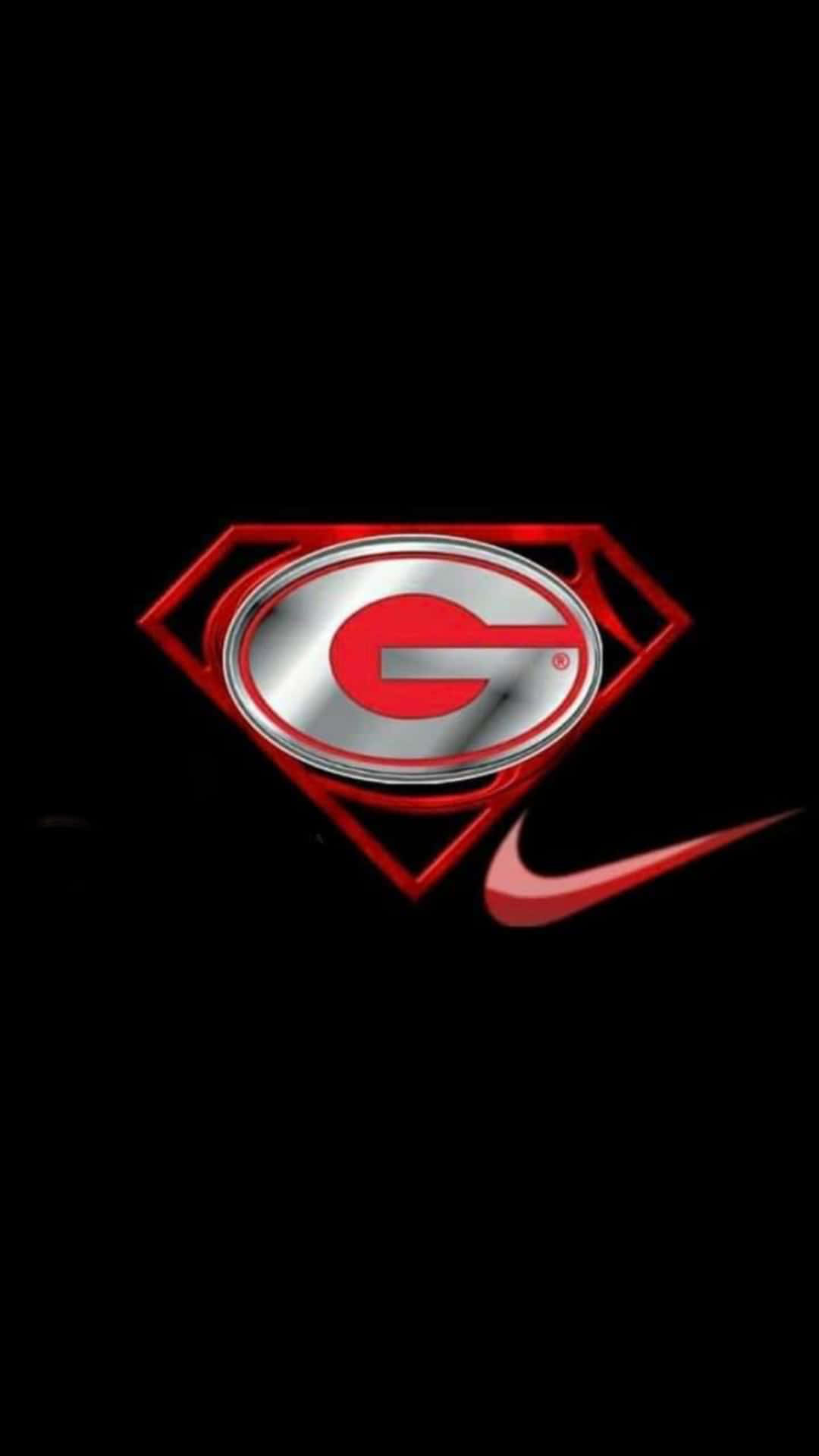 1080x1920 Download Georgia Bulldogs Phone Superman Emblem Wallpaper, Phone