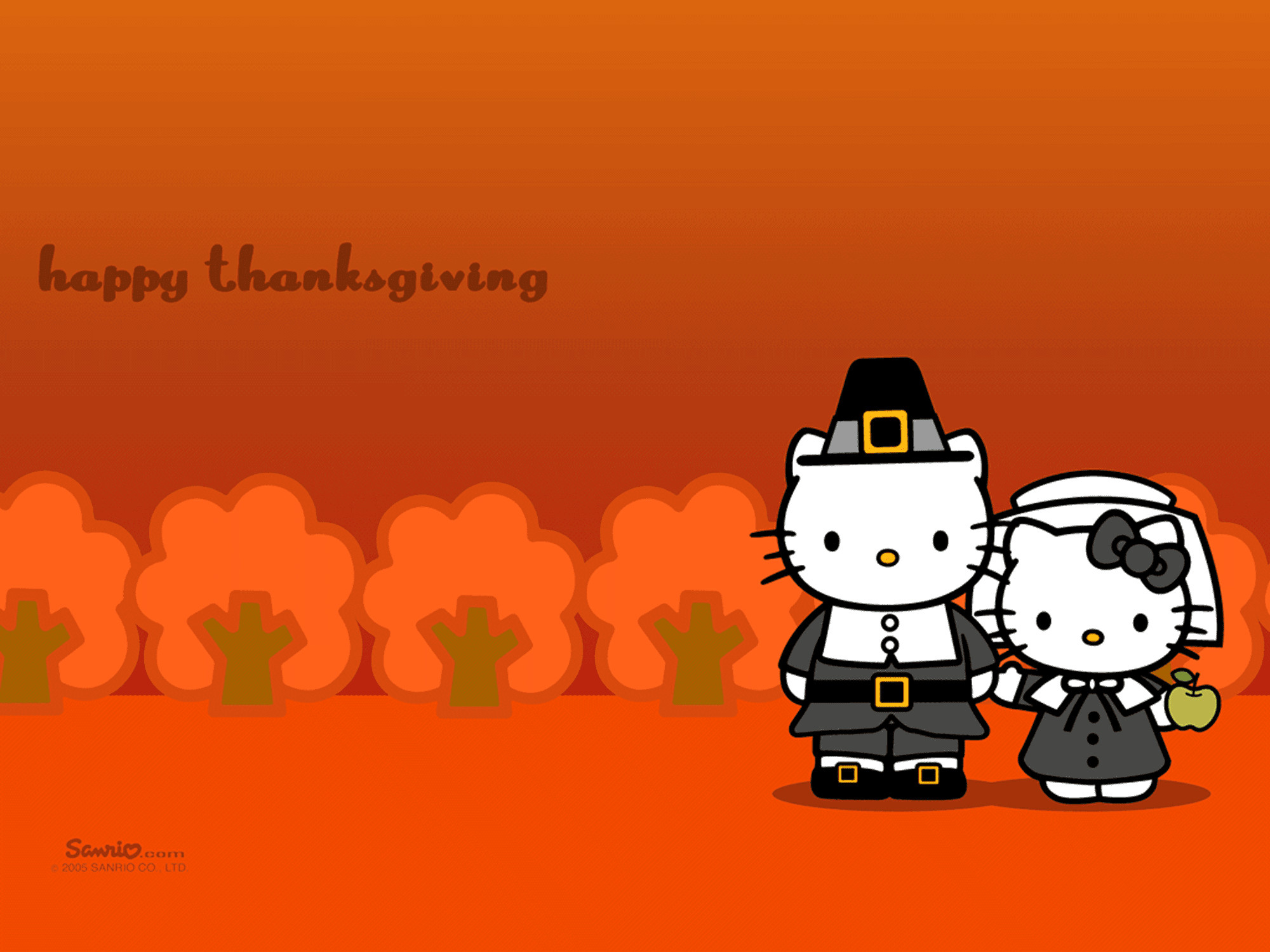 2000x1500 Hello Kitty Thanksgiving Wallpaper, Desktop