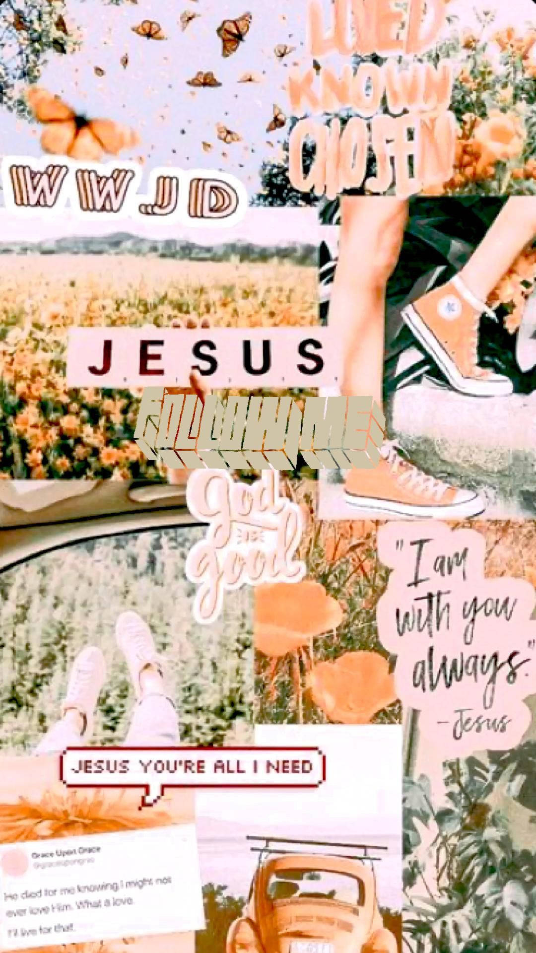 1080x1920 Download Cute Jesus Collage Wallpaper, Phone