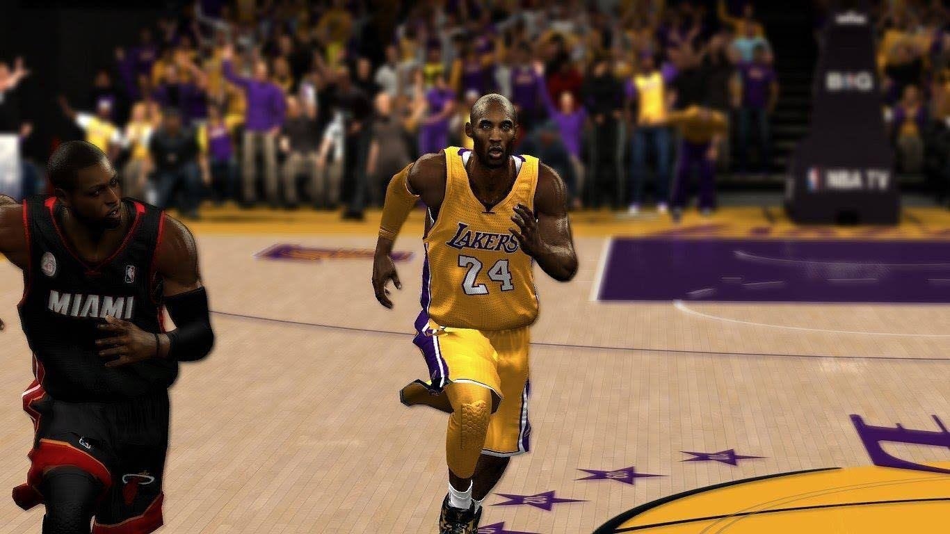 1370x770 Kobe Bryant, Los Angeles Lakers, NBA 2K14, Desktop