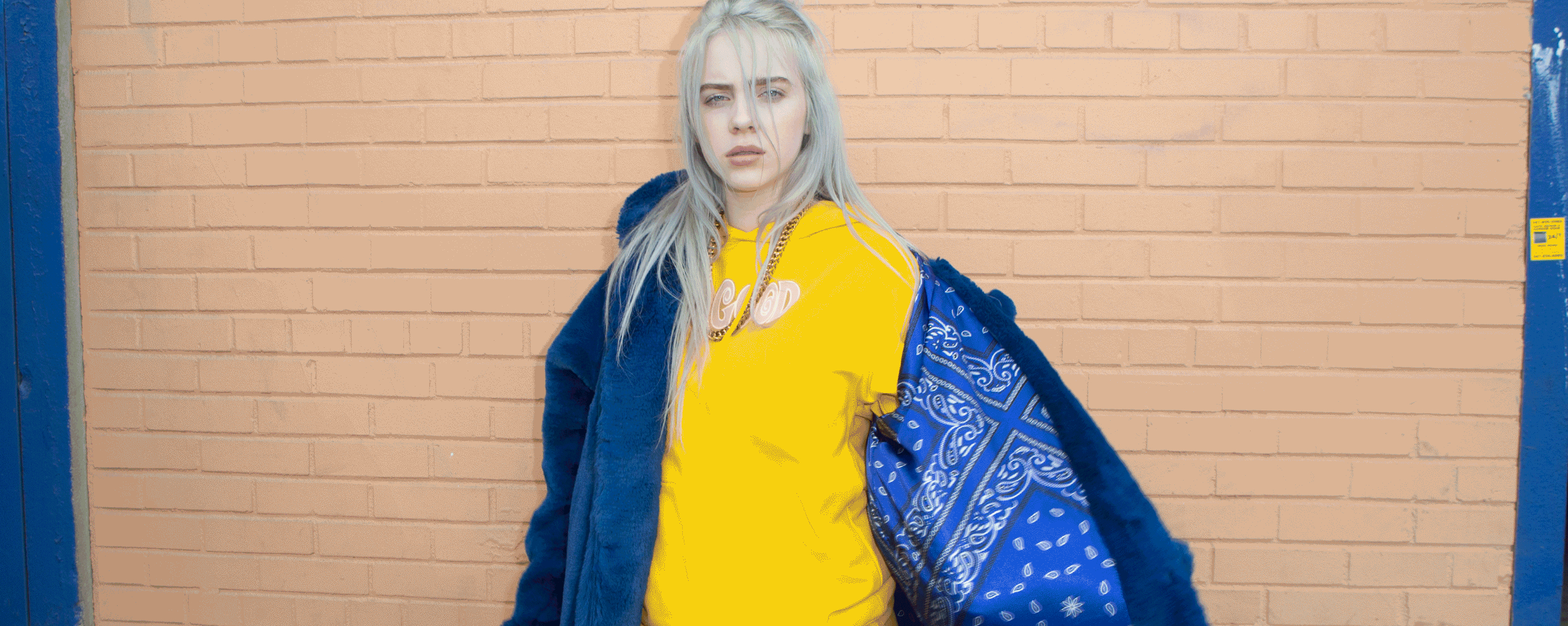 2880x1150 dscvr Billie Eilish, Dual Screen