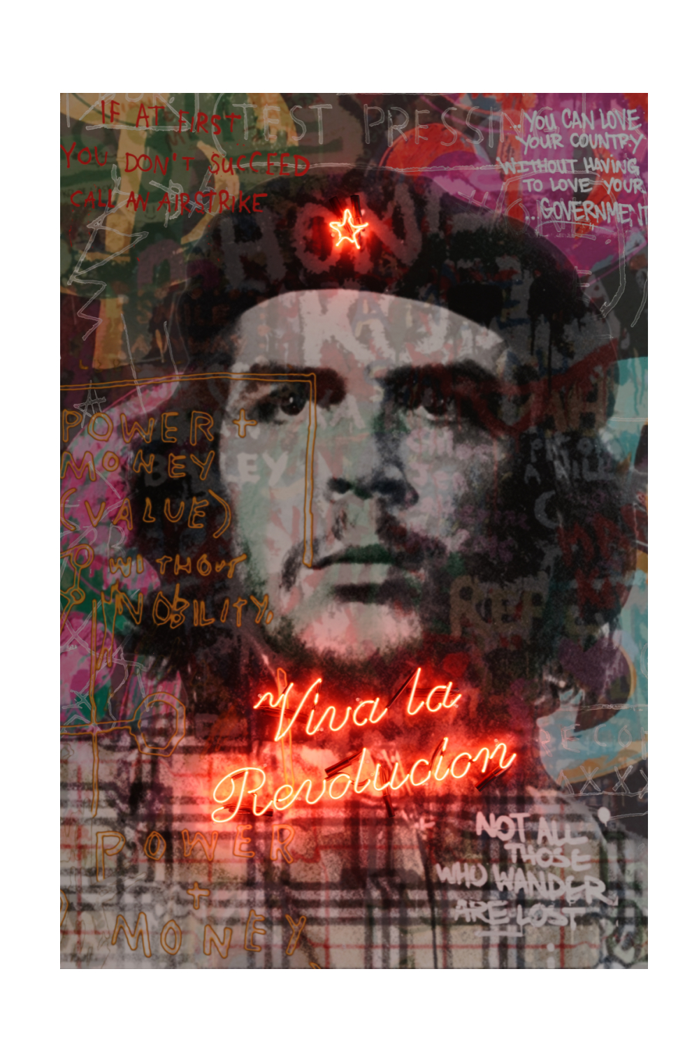 1000x1500 Che Guevarra Neon Artwork. Andrew Martin Che's Revolution x 74, Phone