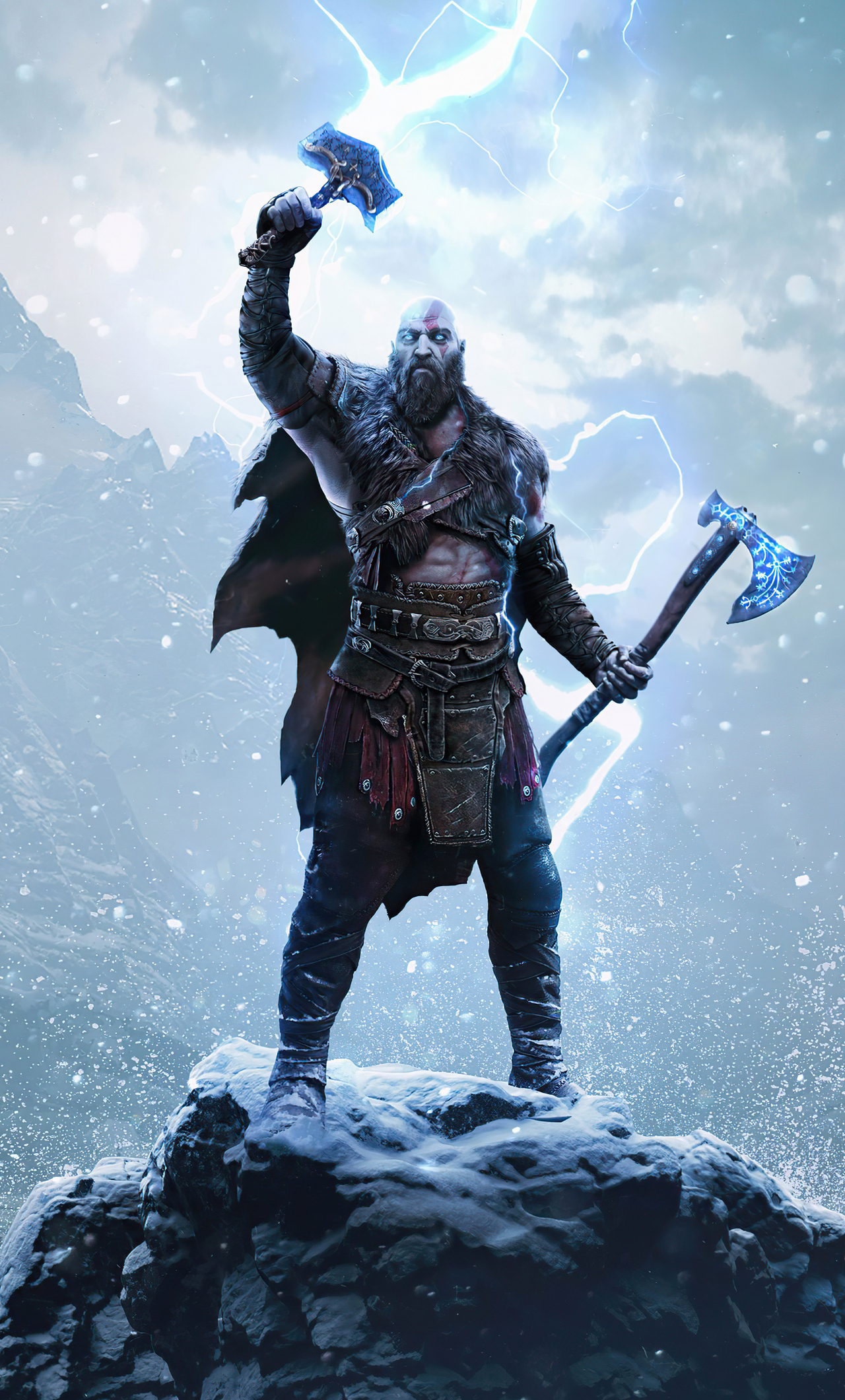 1280x2120 God Of War Ragnarok Kratos iPhone HD 4k Wallpaper, Image, Background, Photo and Picture, Phone