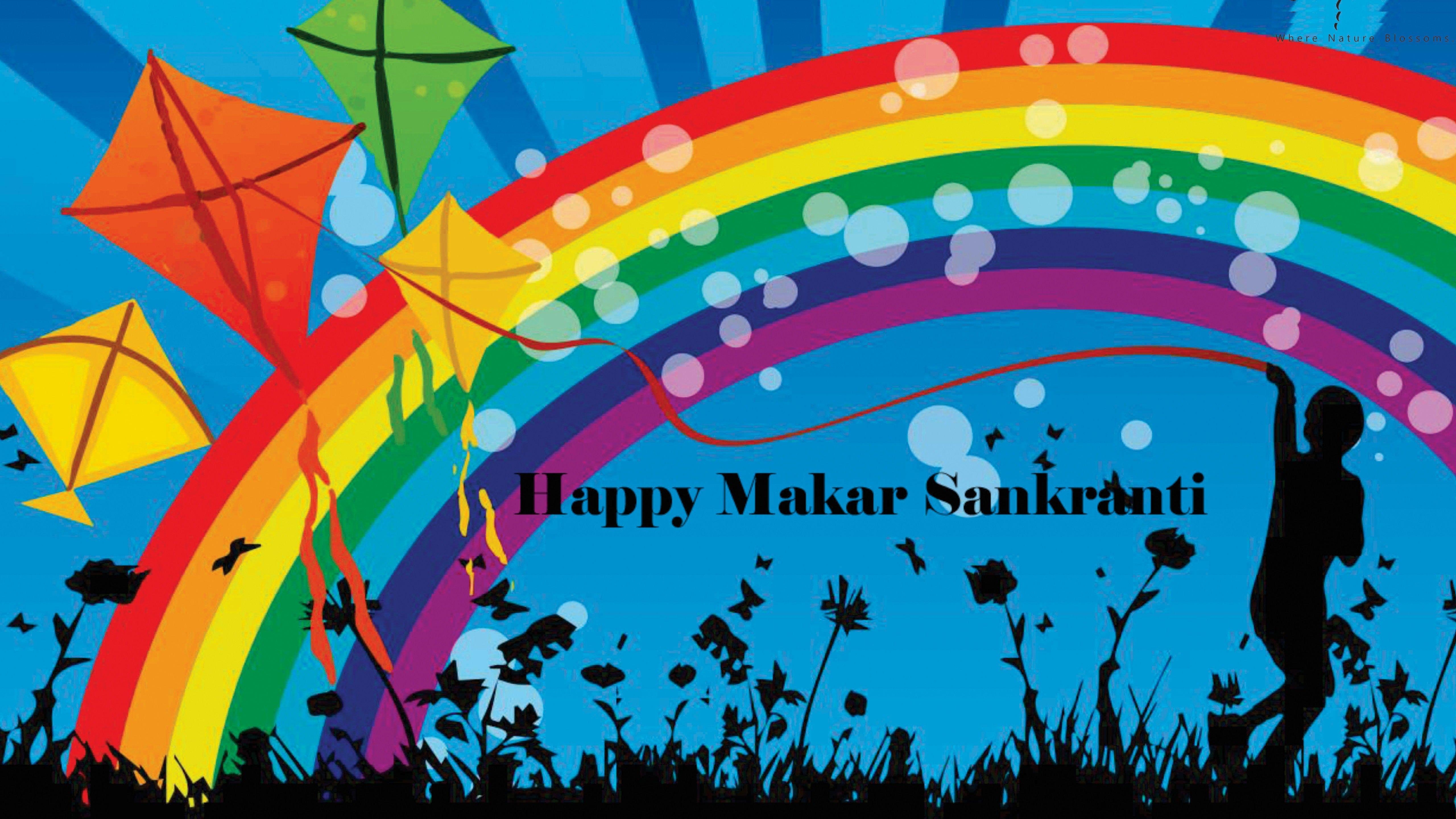 5120x2880 Happy Makar Sankranti 5K Wallpaper, Desktop