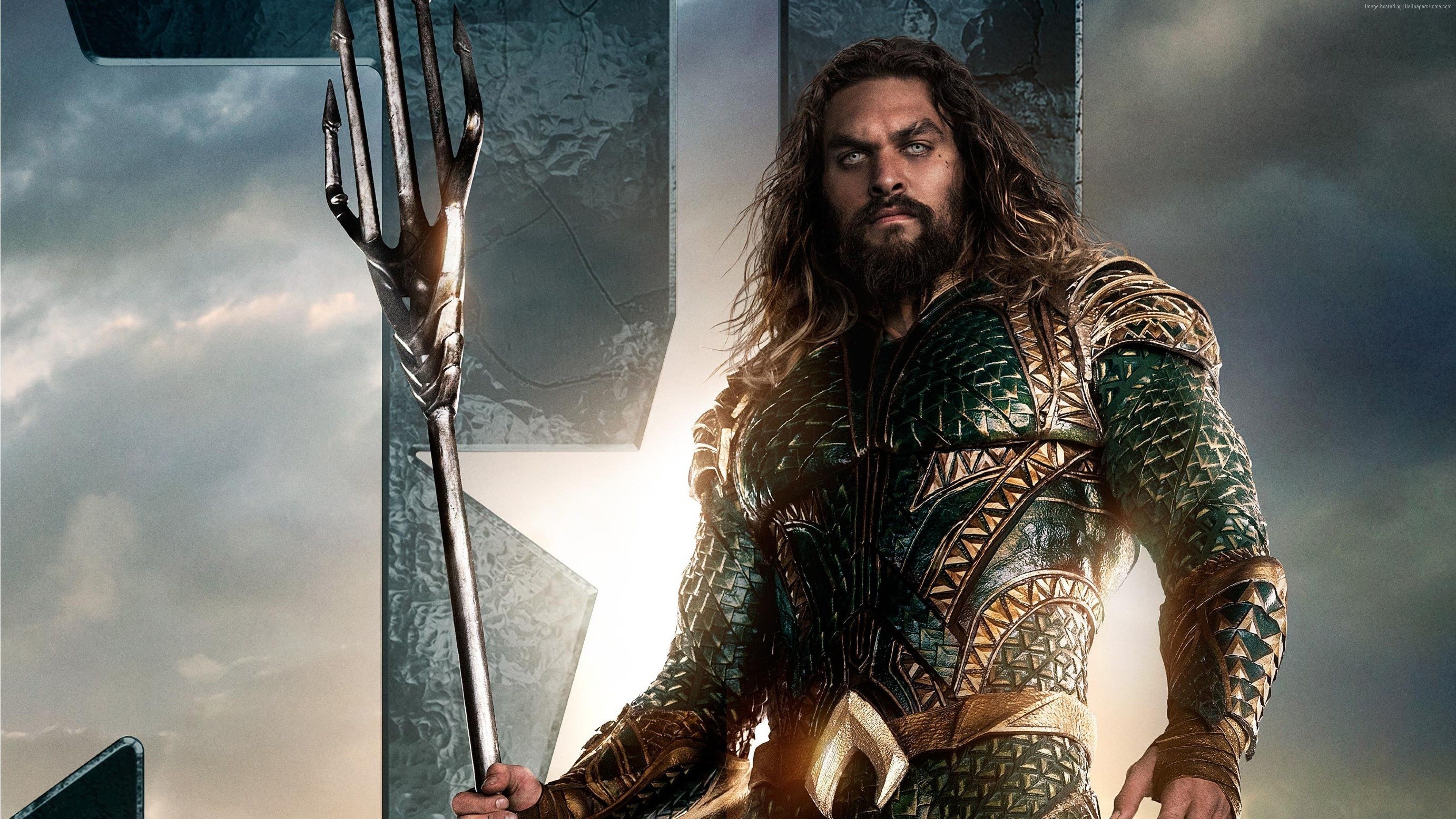 3840x2160 Wallpaper Justice League, Aquaman, Jason Momoa, 4k, Movies, Desktop