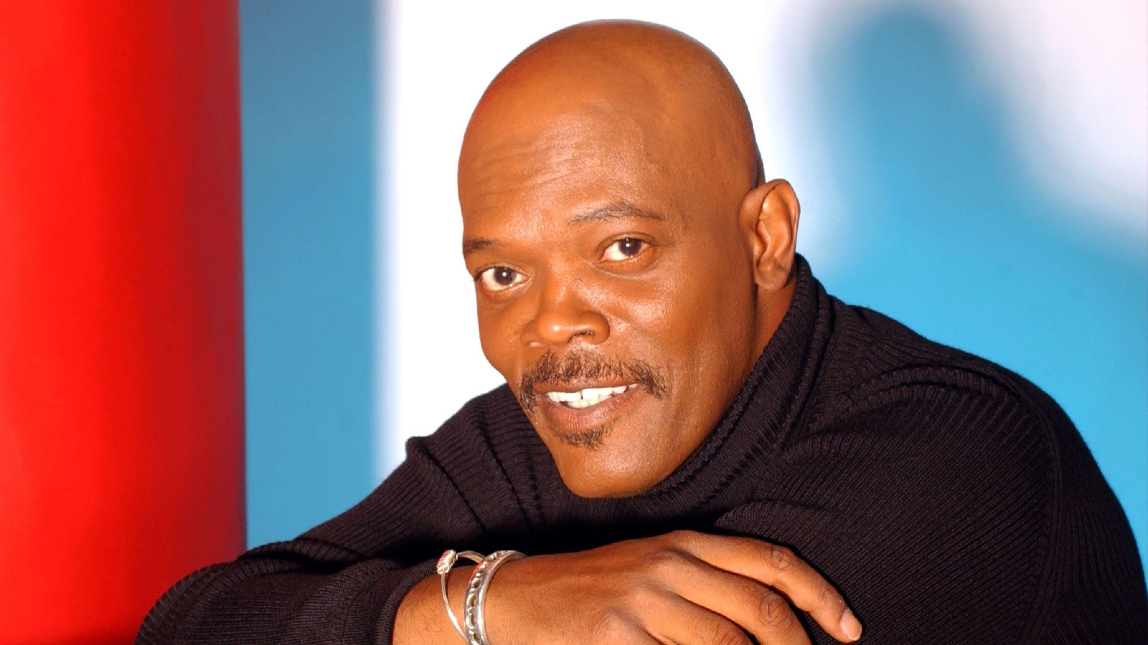 3840x2160 Download Wallpaper  Samuel l jackson, Eyes, Mustache, Actor, Desktop