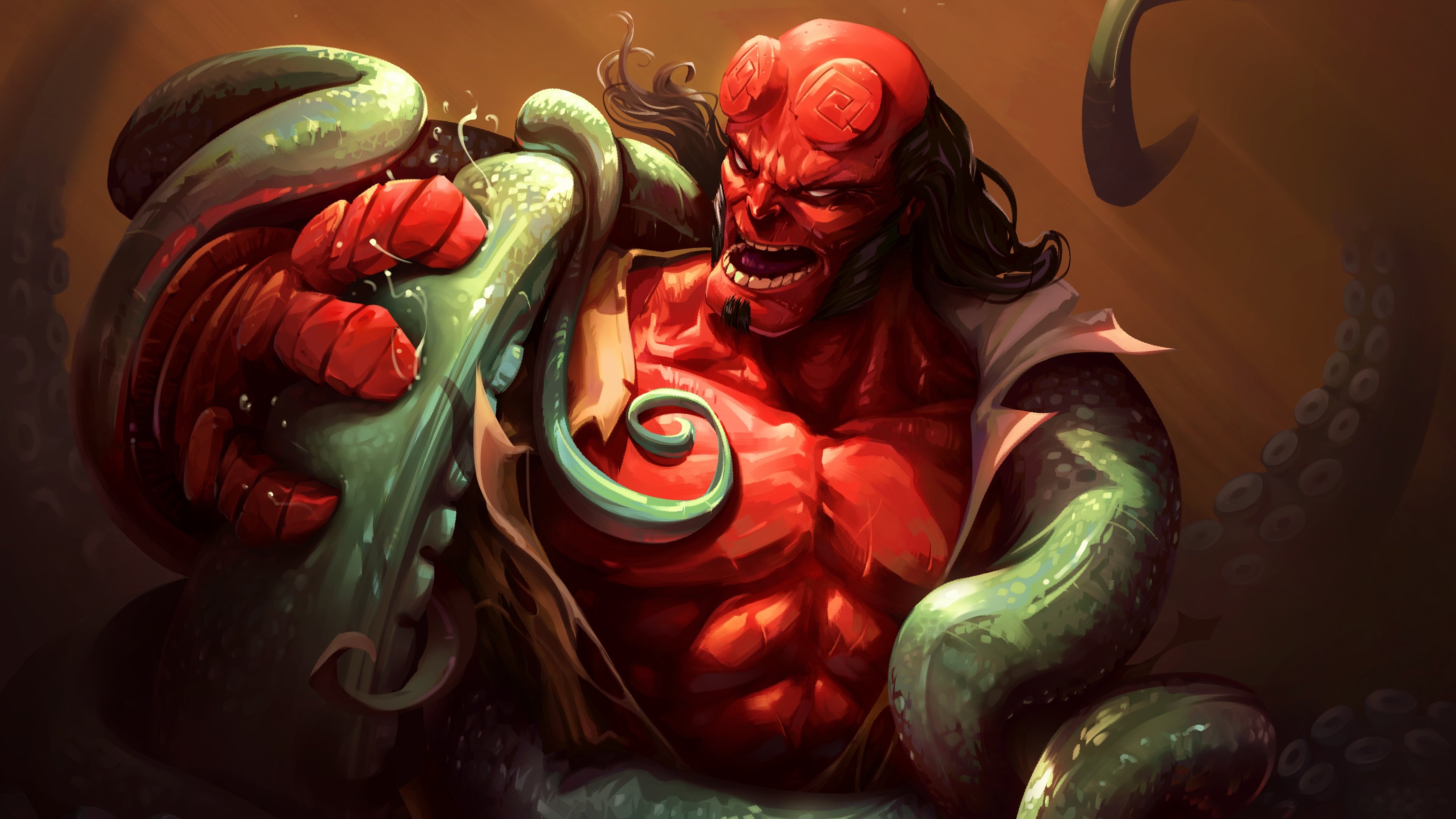 3550x2000 Wallpaper Dark Horse Comics, Hellboy, Movie Desktop Picture, Desktop