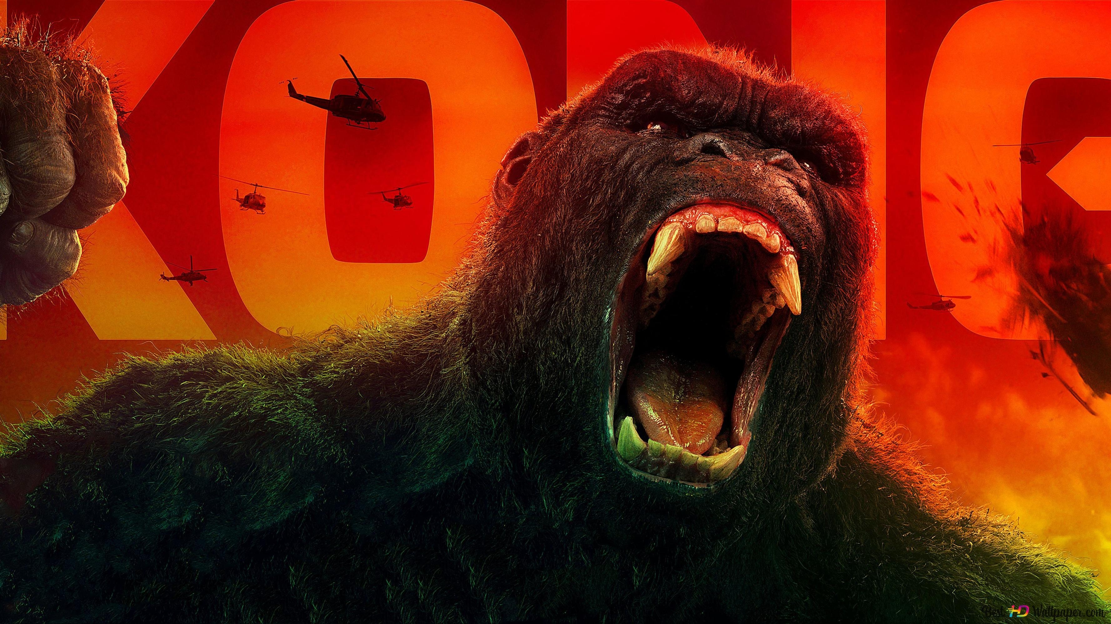 3560x2000 Kong: Skull Island 4K wallpaper download, Desktop