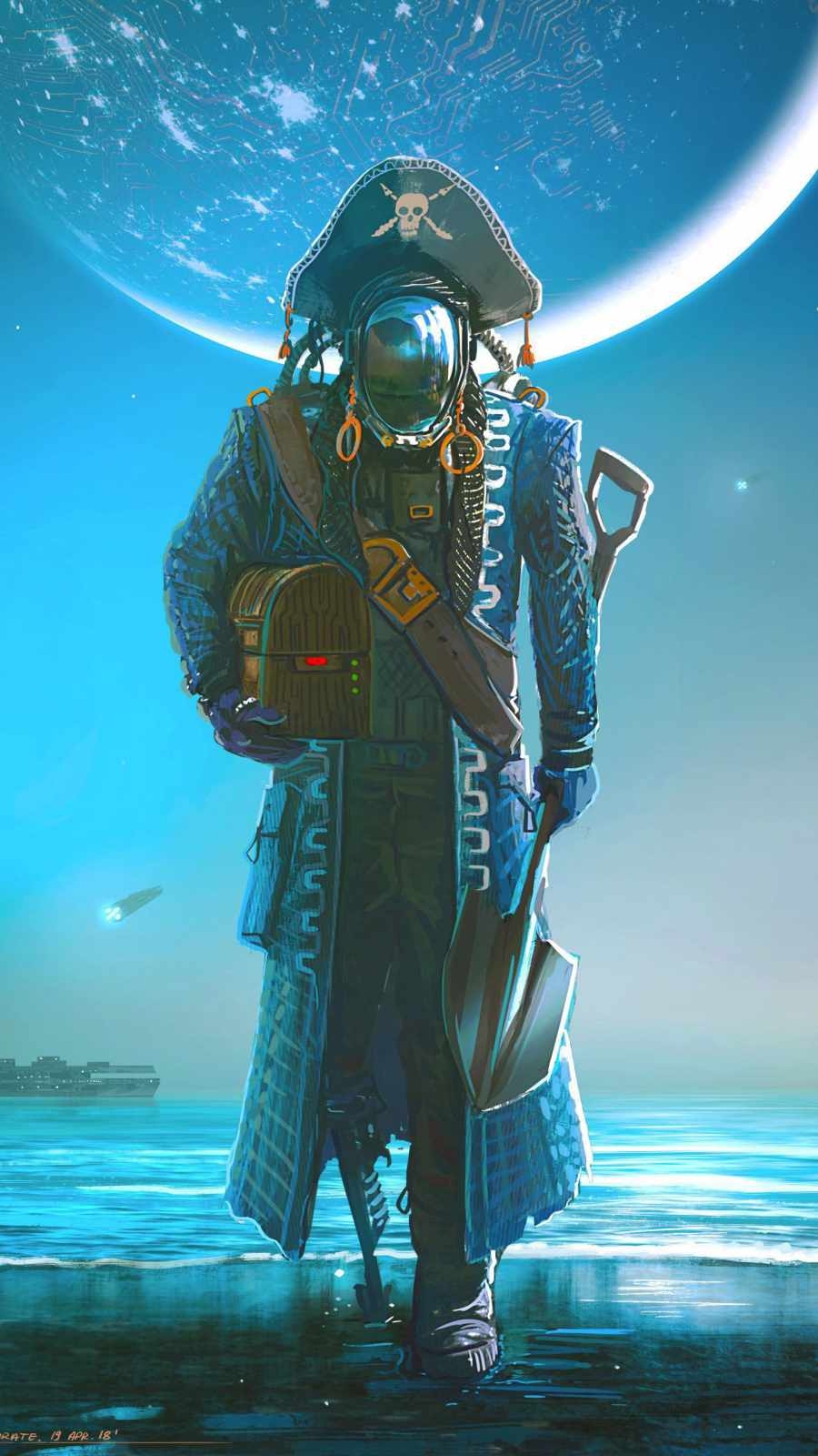 900x1600 Alien Pirate iPhone Wallpaper, Phone