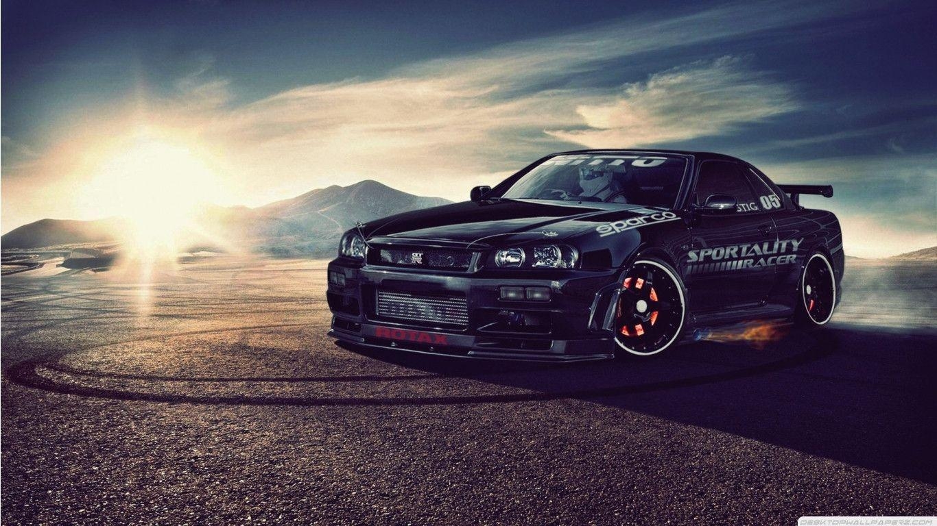 1370x770 The Stig Nissan Skyline R34 Wallpaper. Hot HD Wallpaper, Desktop