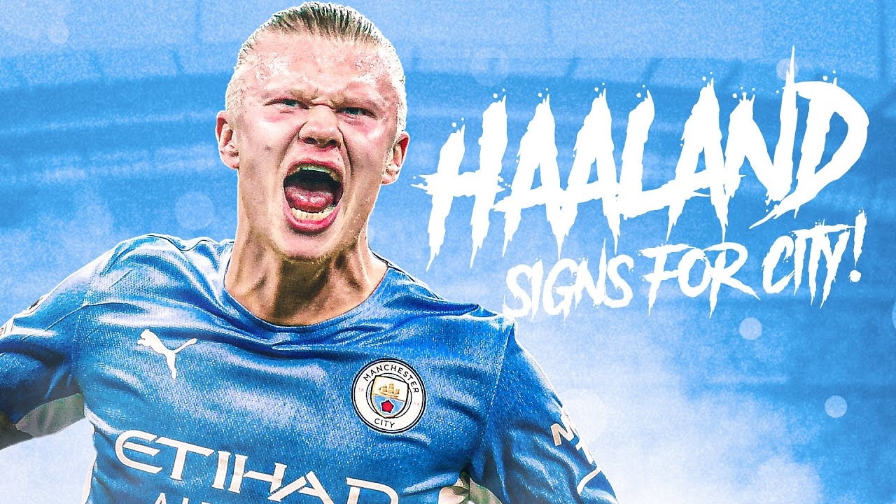 1280x720 OFFICIAL: MAN CITY SIGN ERLING HAALAND, Desktop