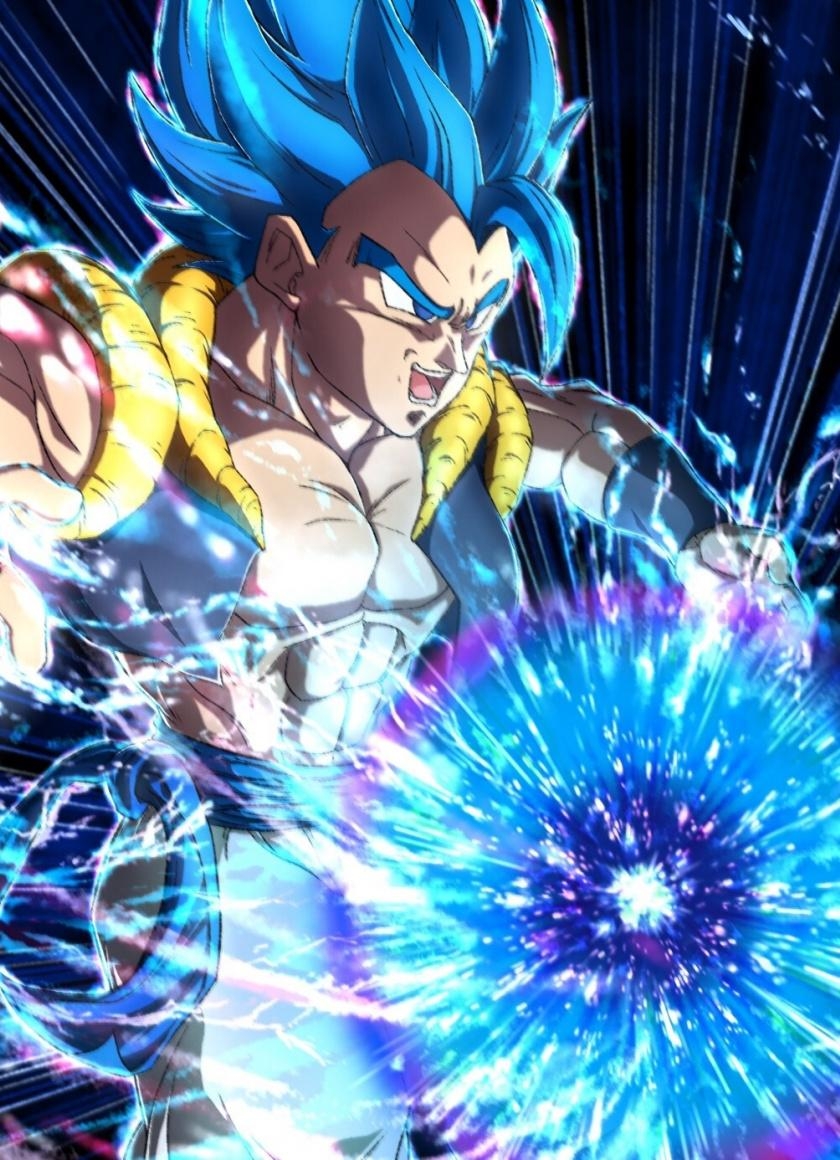 840x1160 Download  wallpaper dragon ball, blue power, gogeta, Phone