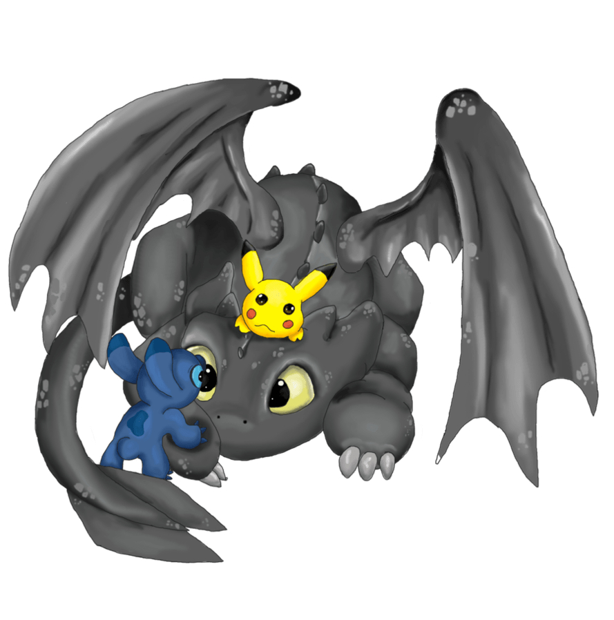 890x900 Free download toothless pikachu and stitch, Phone