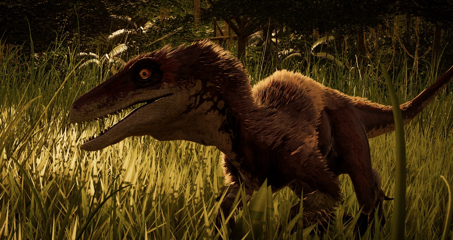 1920x1020 Fluffy Deinonychus at Jurassic World Evolution Nexus and community, Desktop