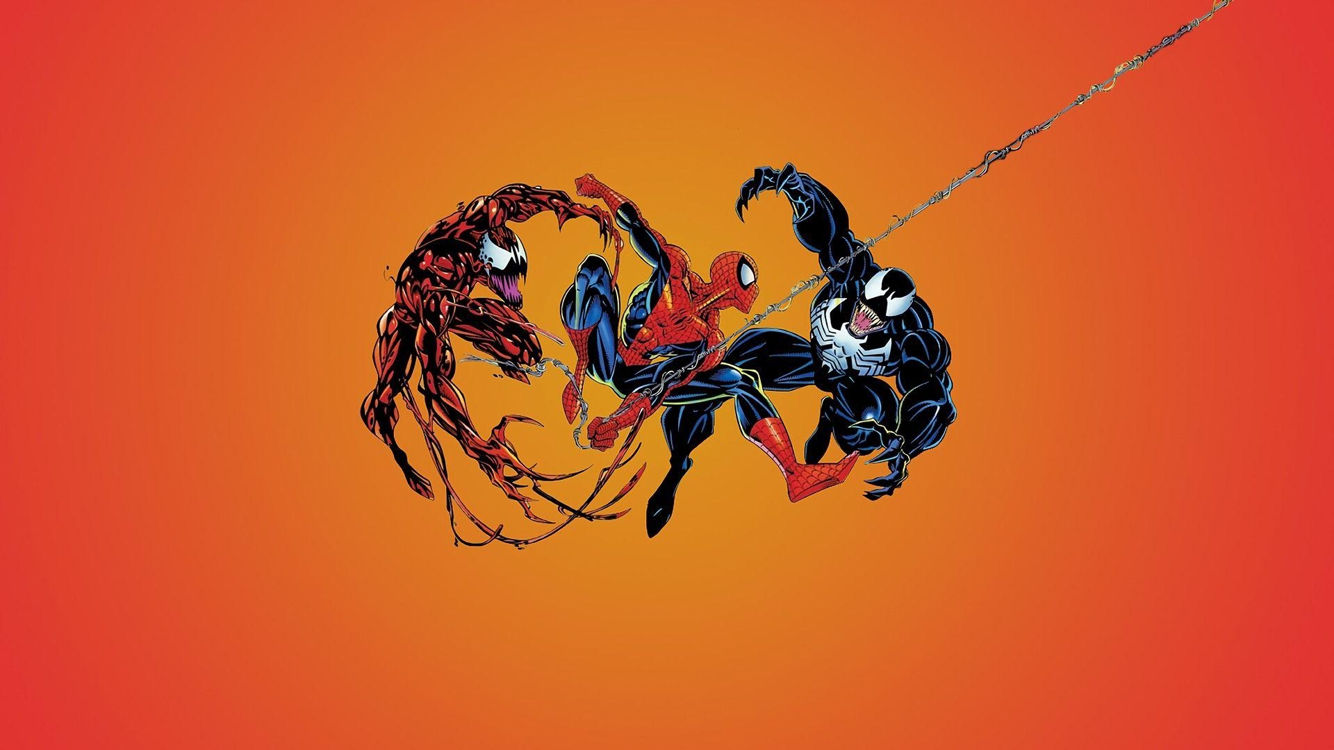 1920x1080 Spider Man Vs Carnage And Venom Marv. Wallpaper, Desktop