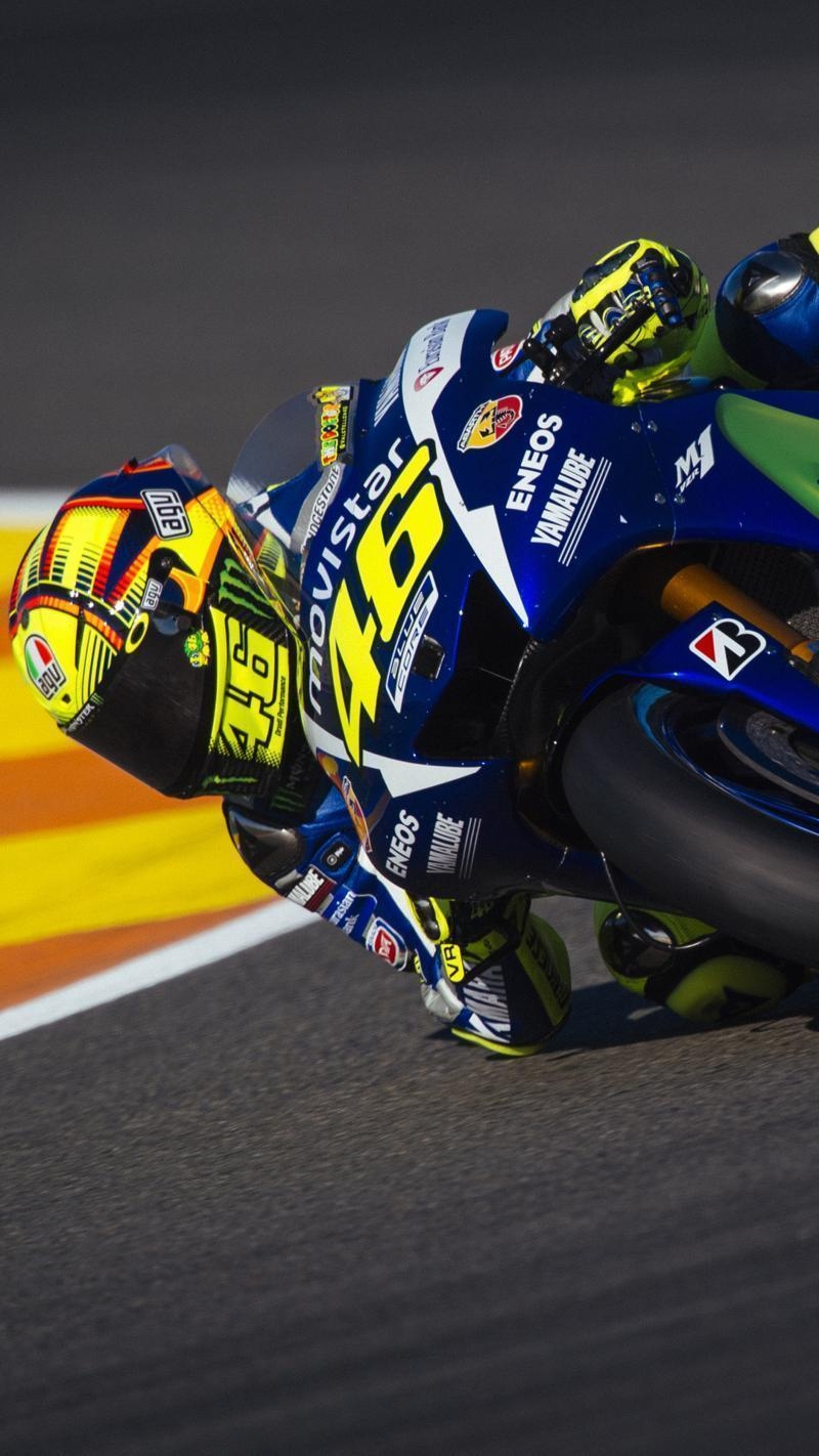 800x1430 Download VR 46 wallpaper to your cell phone, racing bike, Phone