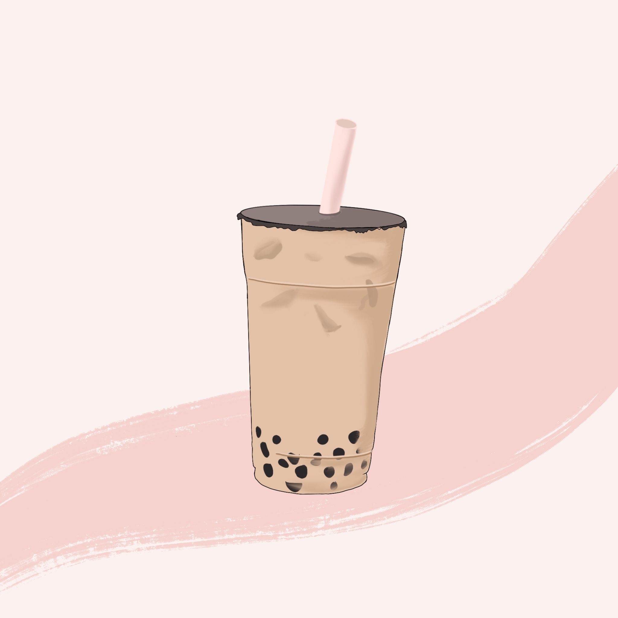 2050x2050 szdesignss Shop. Redbubble. Love pink wallpaper, Tea wallpaper, Boba tea, Phone