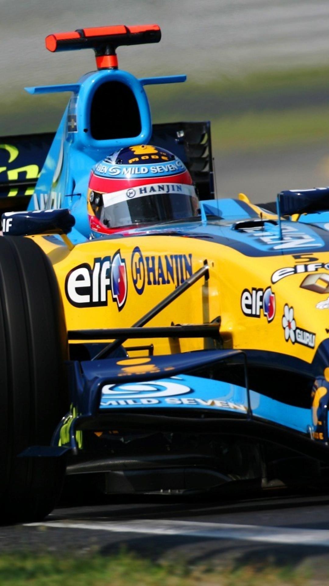 1080x1920 Cars sports formula one fernando alonso renault 2005 wallpaper, Phone