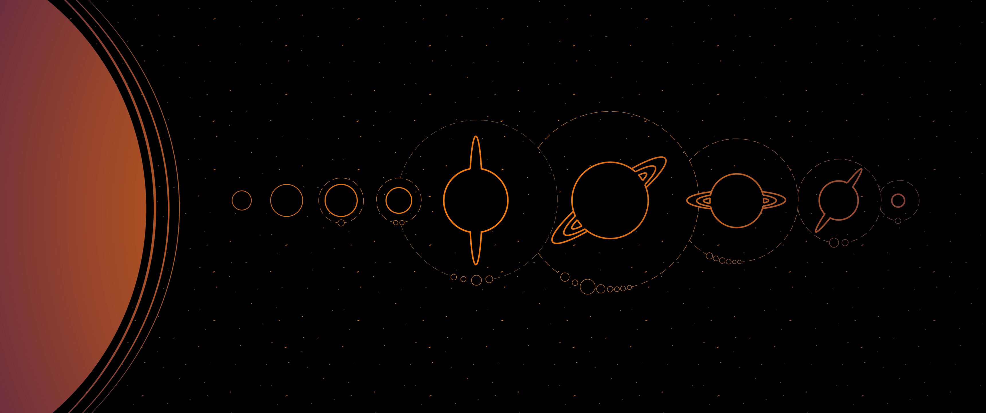 3440x1440 Minimal Solar System (OLED Ified) U Magdhaa, Dual Screen