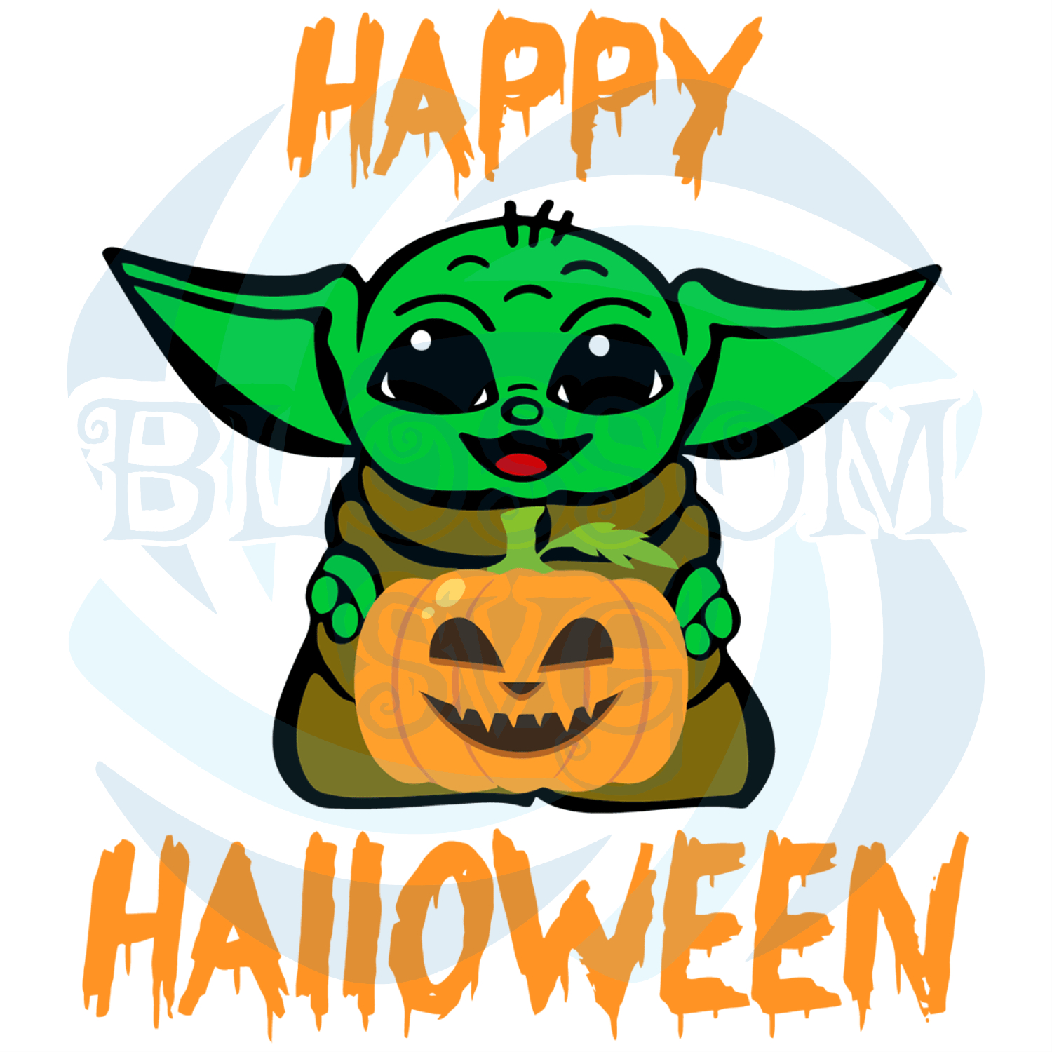 1500x1500 Happy Halloween halloween svg, baby yoda svg, pumpkin svg, Phone