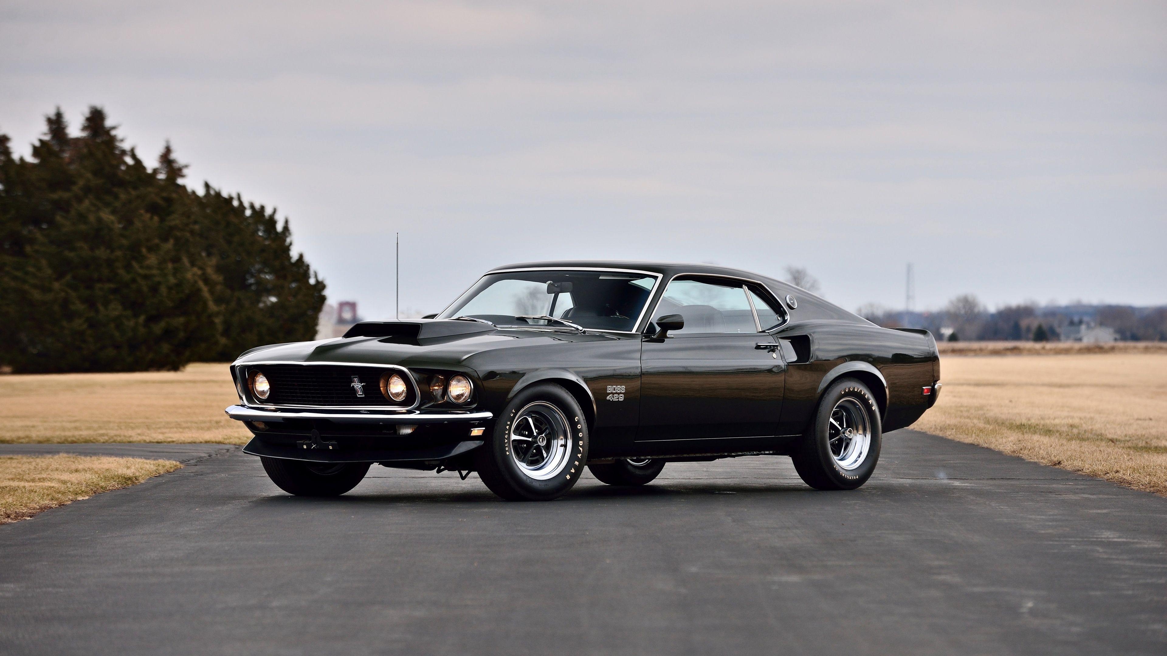 3840x2160 Wallpaper 4k Ford Mustang Boss 429 Fastback Muscle Car 4k, Desktop