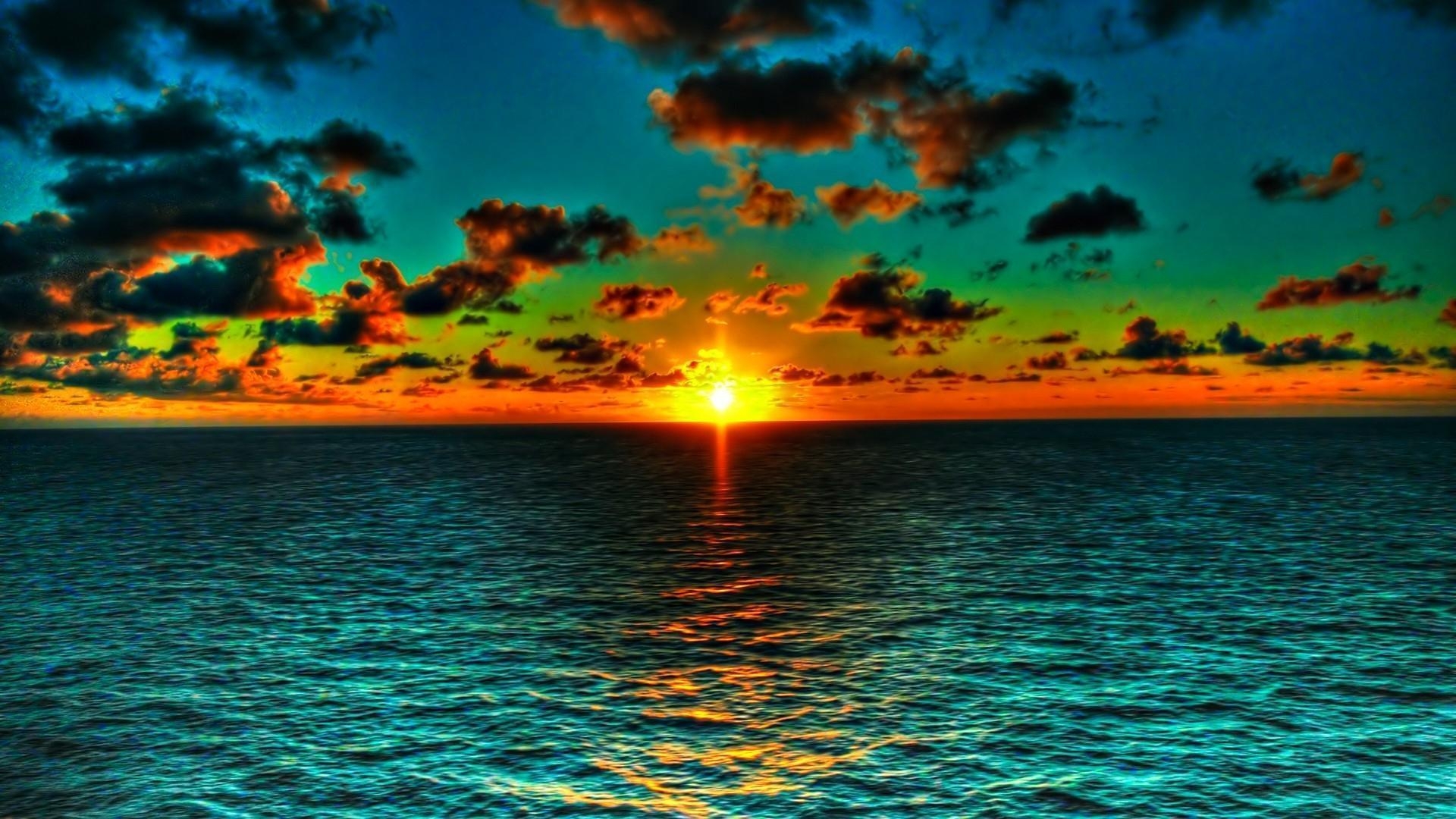 1920x1080 Beautiful Ocean Sunsets HD Desk HD Wallpaper, Desktop