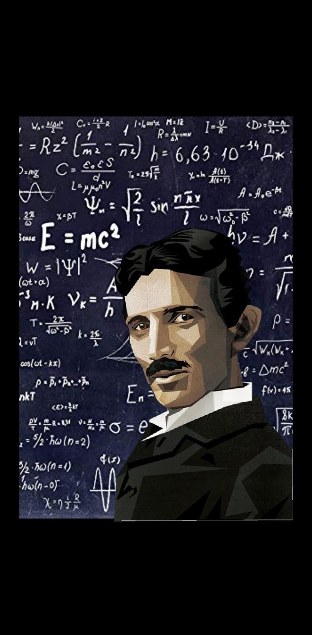 630x1280 Nikola Tesla wallpaper, Phone