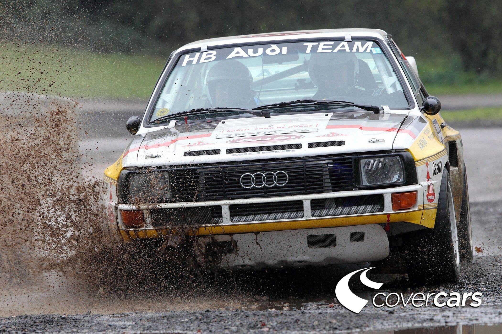 2100x1400 water, cars, wet, Audi, rally, racing, Audi Quattro, rally cars, Desktop