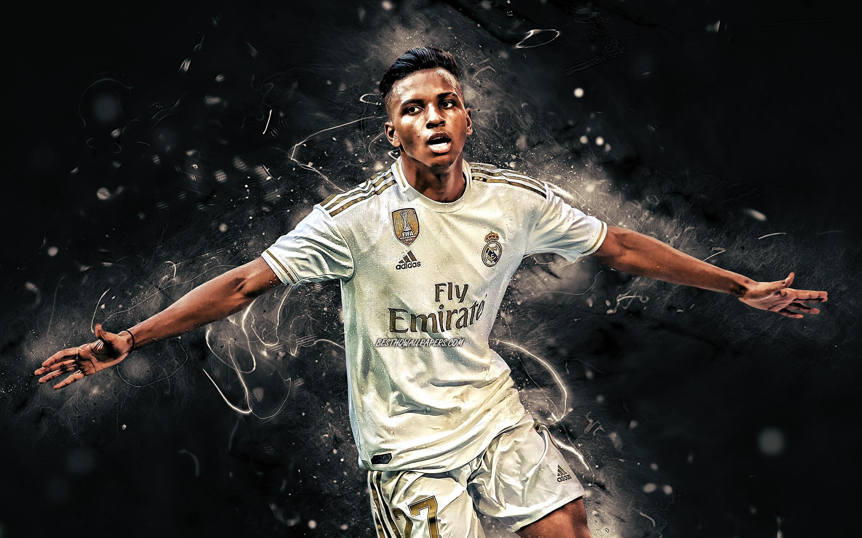 2880x1800 Download wallpaper Rodrygo Goes, brazilian footballers, Real, Desktop