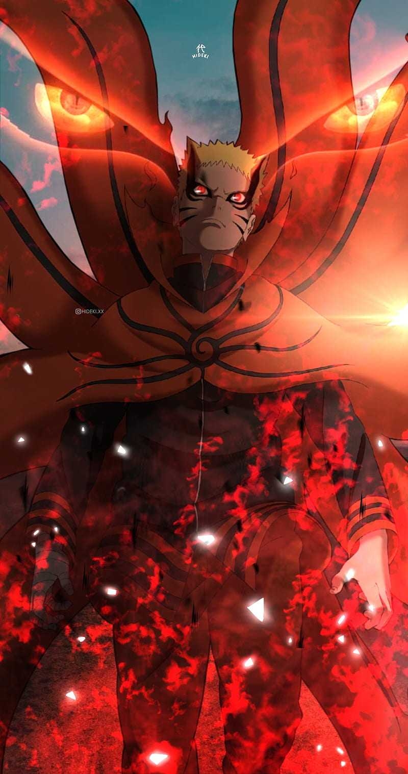 800x1520 Naruto Baryon Mode Wallpaper, Phone