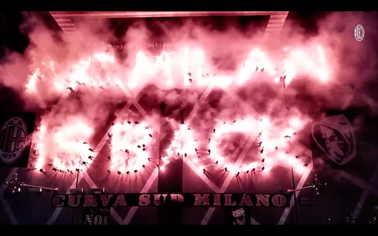 1280x800 Curva Sud Put On Pyrotechnic Display At Casa Milan To Celebrate AC Milan In The Champions League AC Milan Offside, Desktop