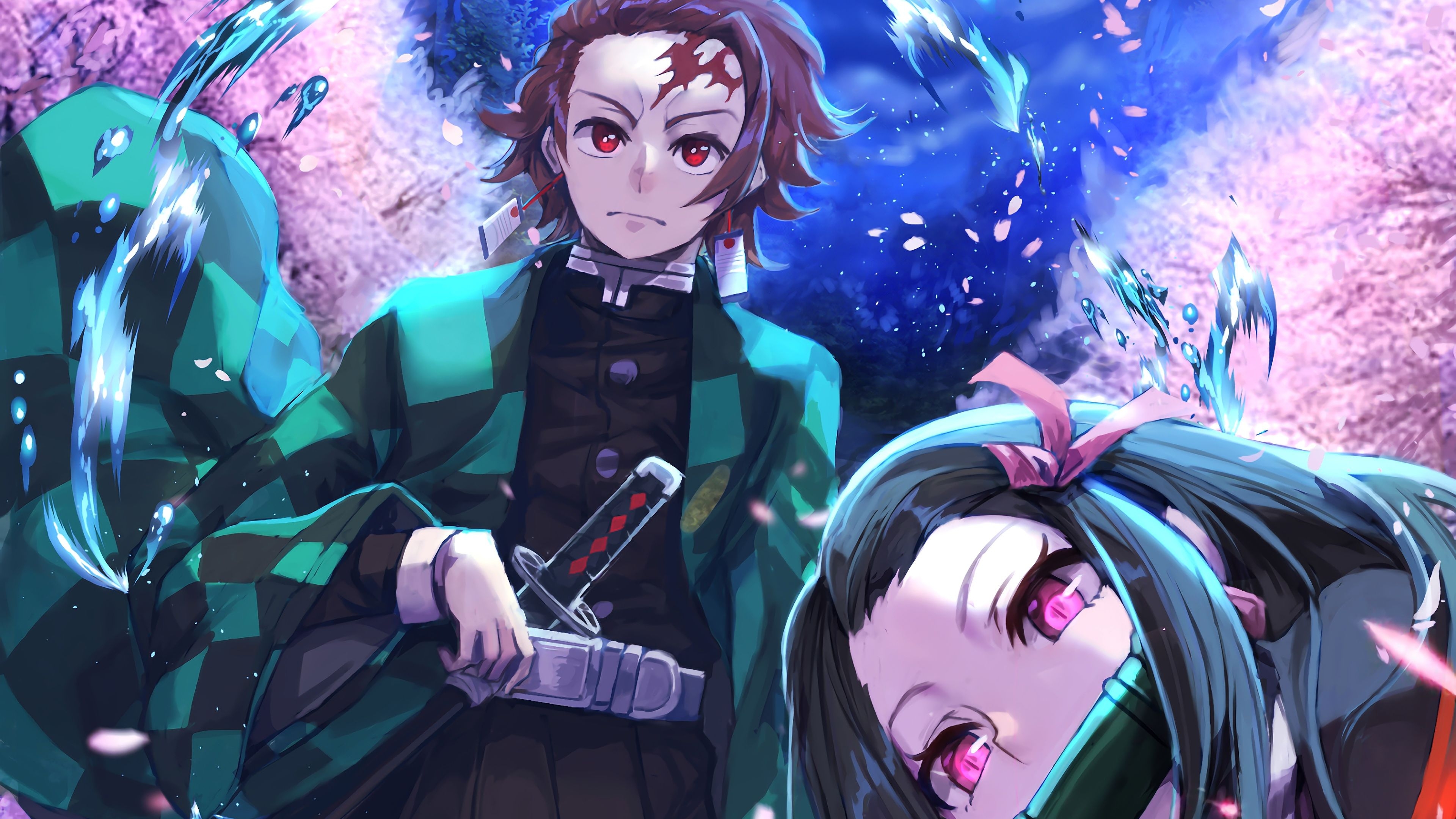 3840x2160 Tanjiro, Nezuko, Kimetsu no Yaiba, 4K wallpaper. Mocah HD Wallpaper, Desktop