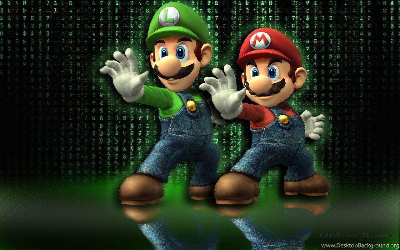 1280x800 Mario And Luigi Matrix Luigi Mario Snes HD Wallpaper, games, Desktop