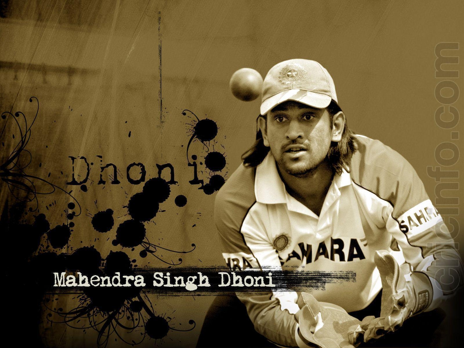 1600x1200 Official Cricket: MS Dhoni Wallpaper, Desktop