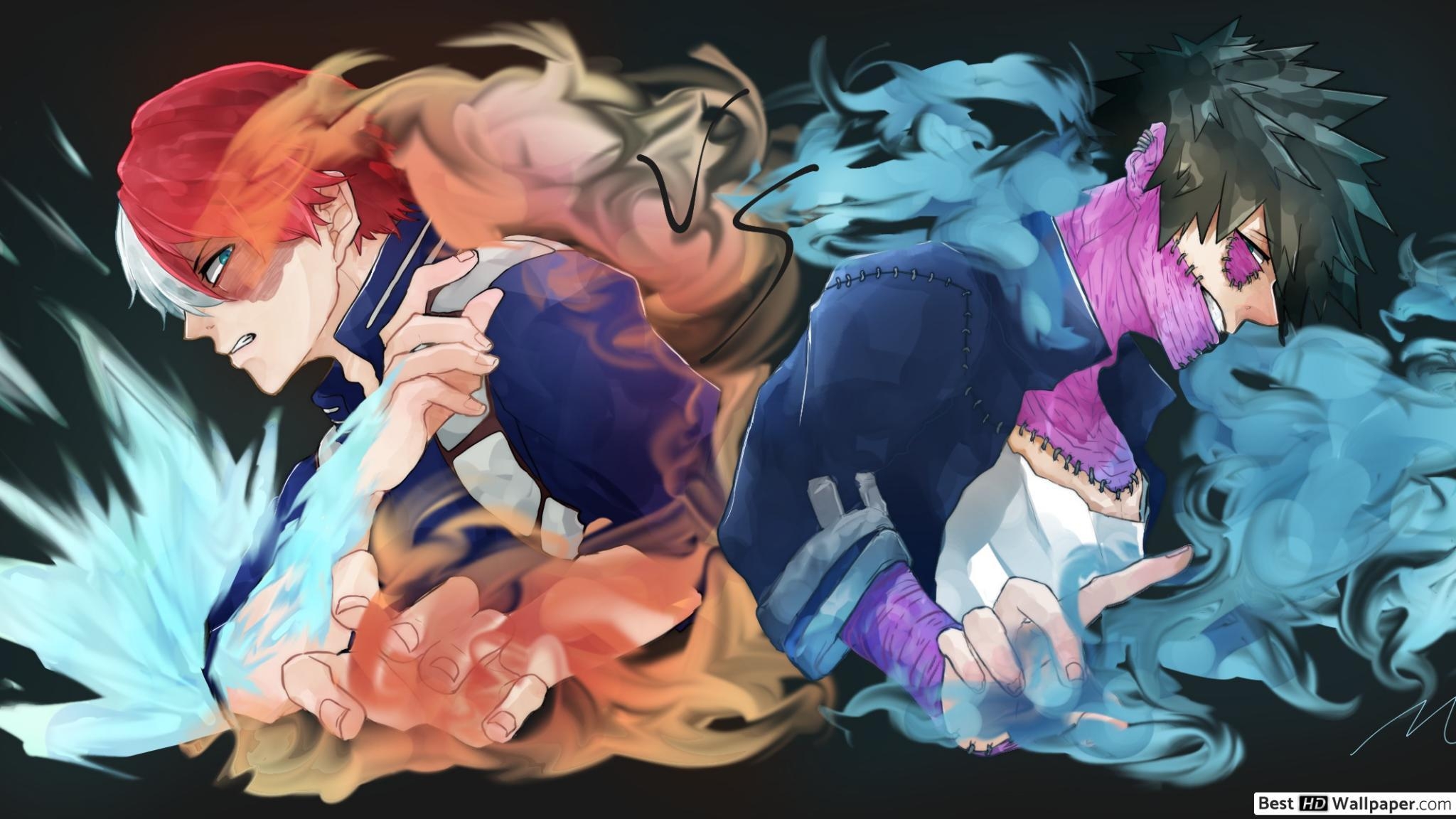 2050x1160 Shoto Todoroki & Dabi HD wallpaper download, Desktop