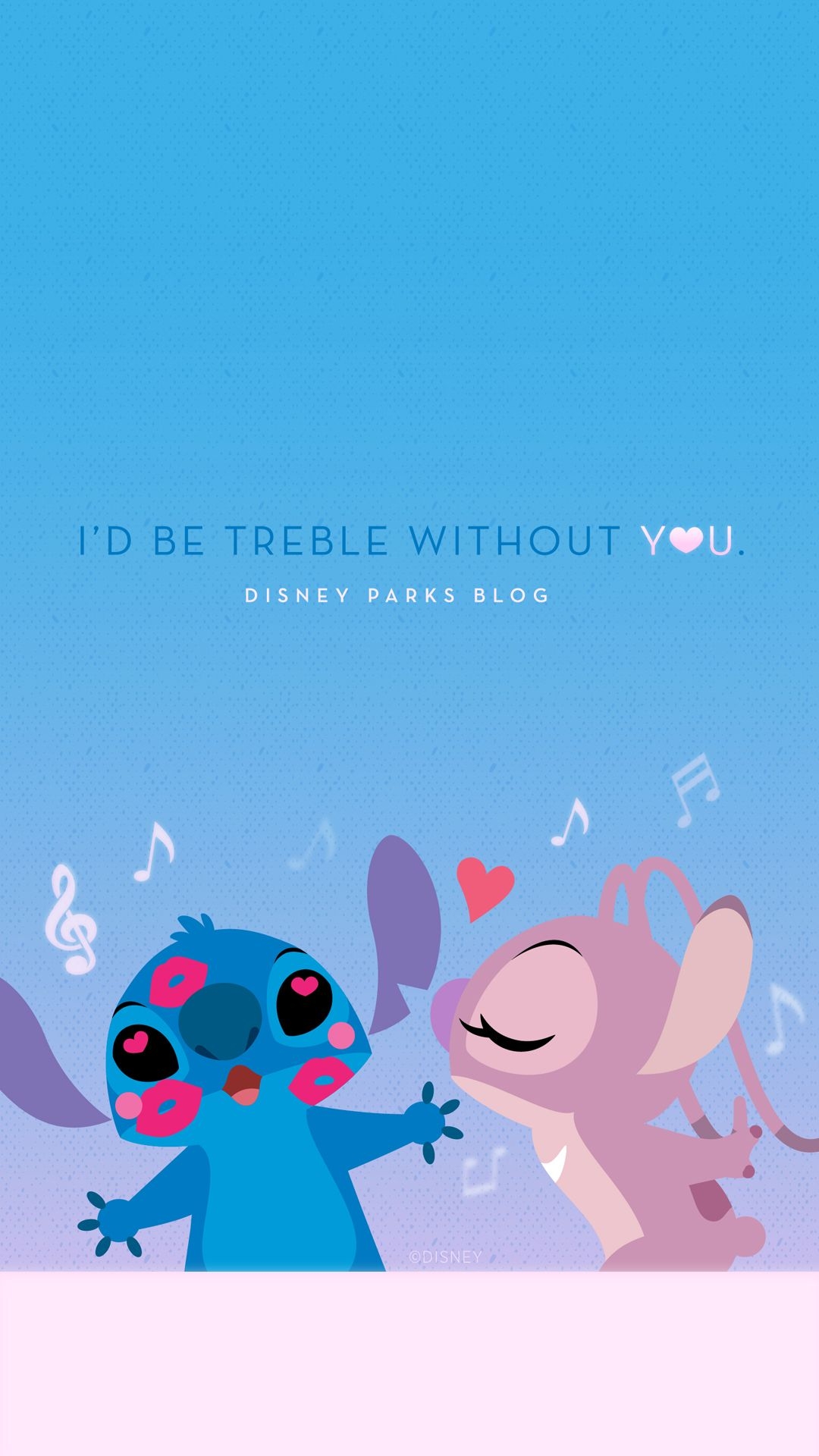 1080x1920 Stitch Valentine's Day Wallpaper, Phone