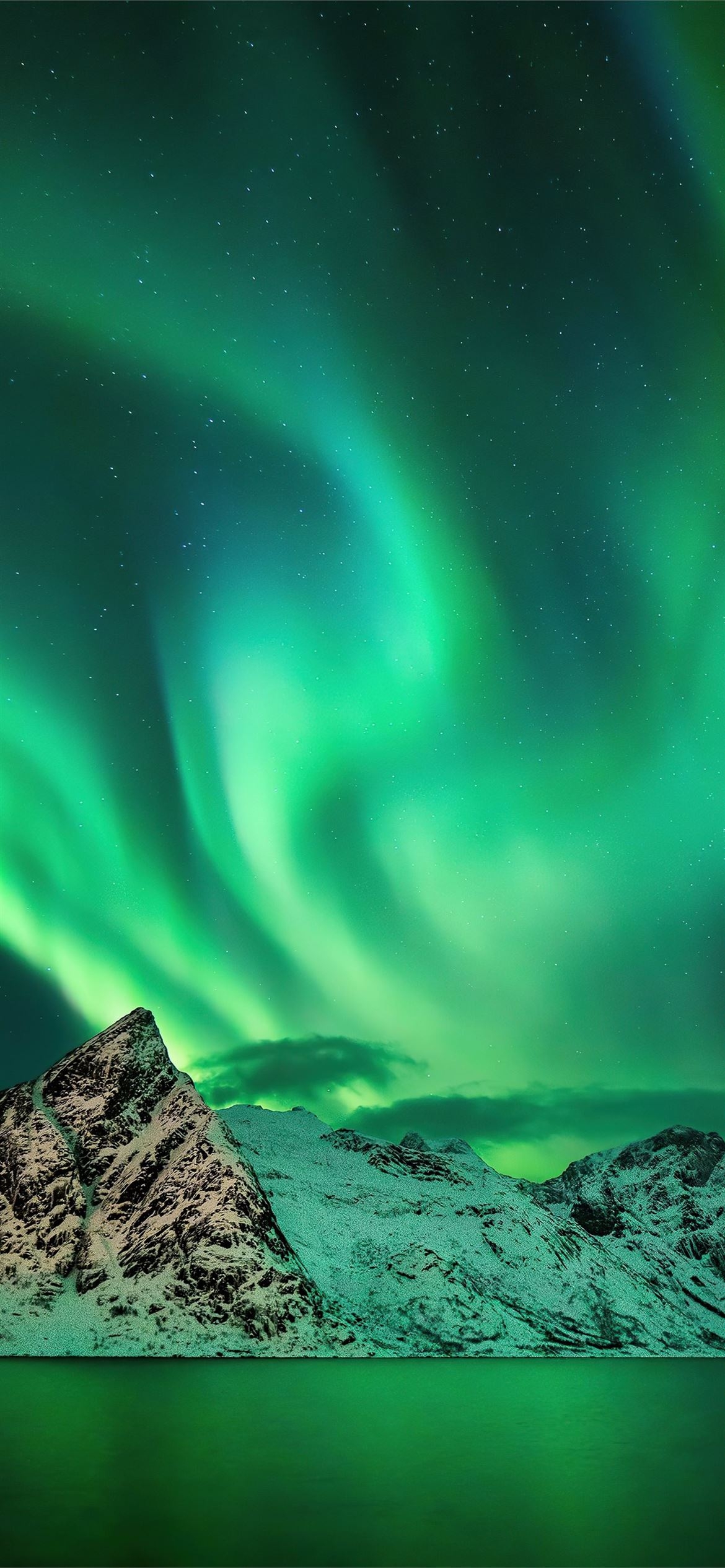 1170x2540 aurora season mountains iPhone 12 Wallpaper Free Download, Phone