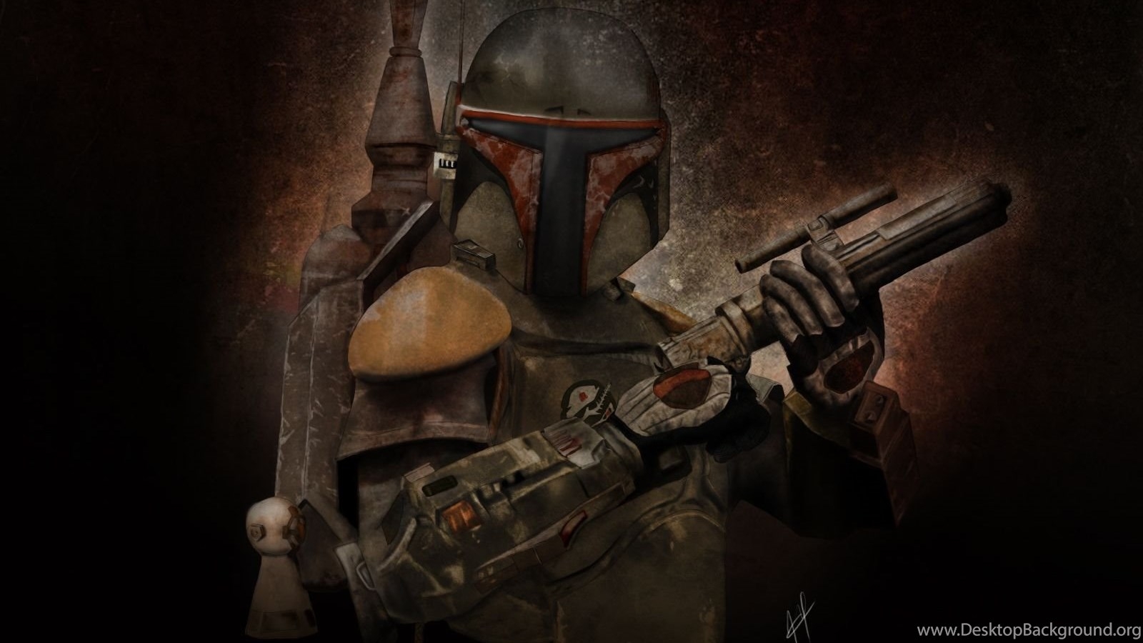 1600x900 Star Wars Boba Fett Artwork Wallpaper Desktop Background, Desktop