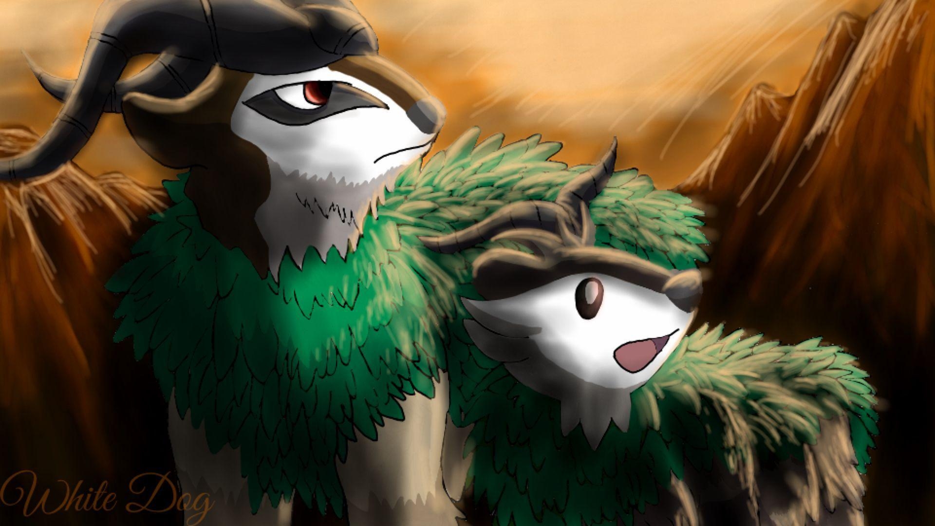 1920x1080 Gogoat and Skiddo -By WhiteDog98, Desktop