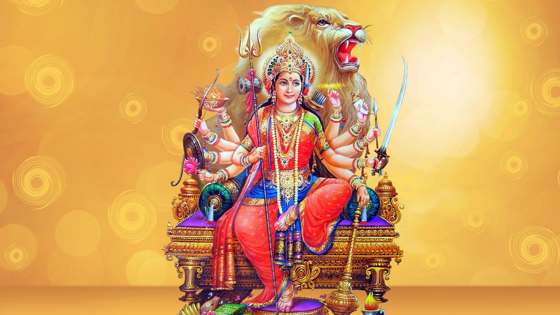 1920x1080 Jai Maa Ambe HD Wallpaper Navratri, Festival, Durga Maa, HD, Desktop