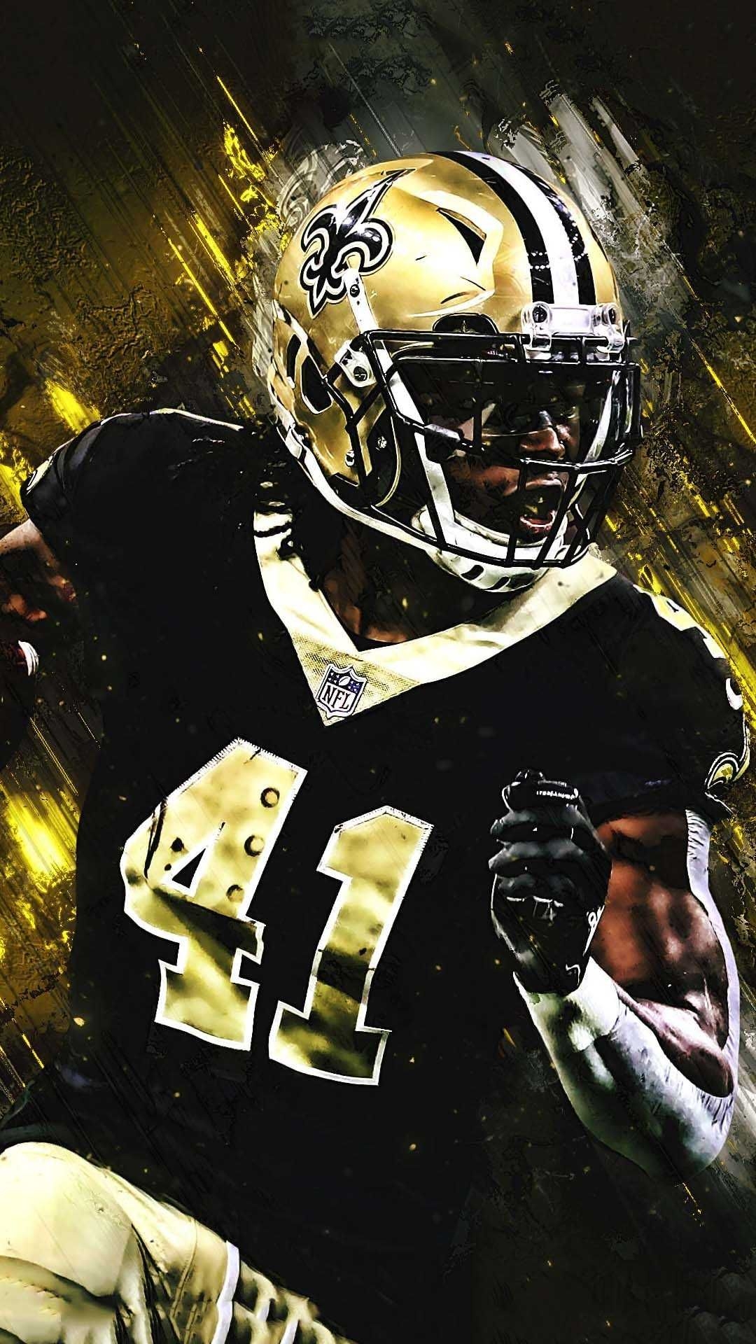 1080x1920 Alvin Kamara Wallpaper Discover more Alvin Kamara, American Football, Football, National Football, New Orl. Nfl football wallpaper, Saints football, Alvin kamara, Phone