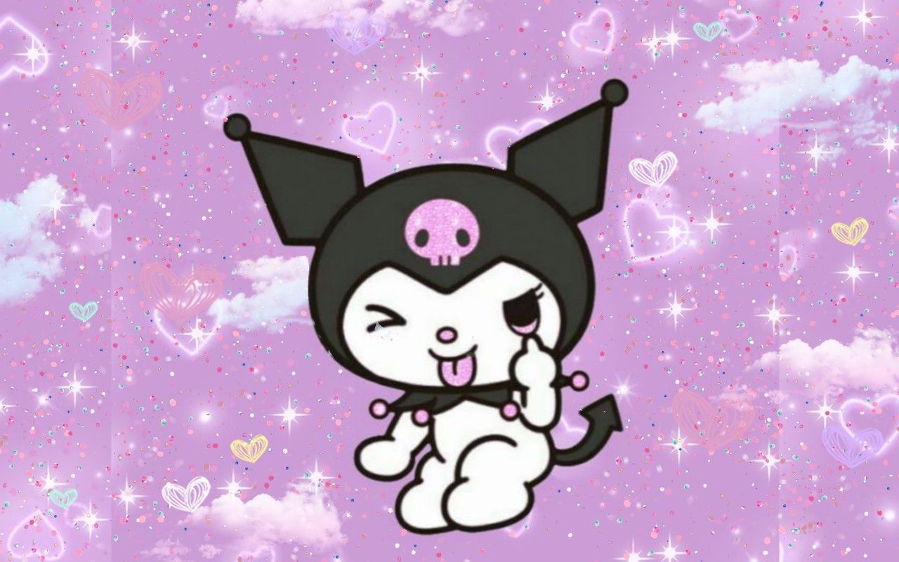 1280x800 Kuromi Desktop Wallpaper. Hello kitty iphone wallpaper, Hello kitty wallpaper, Hello kitty, Desktop