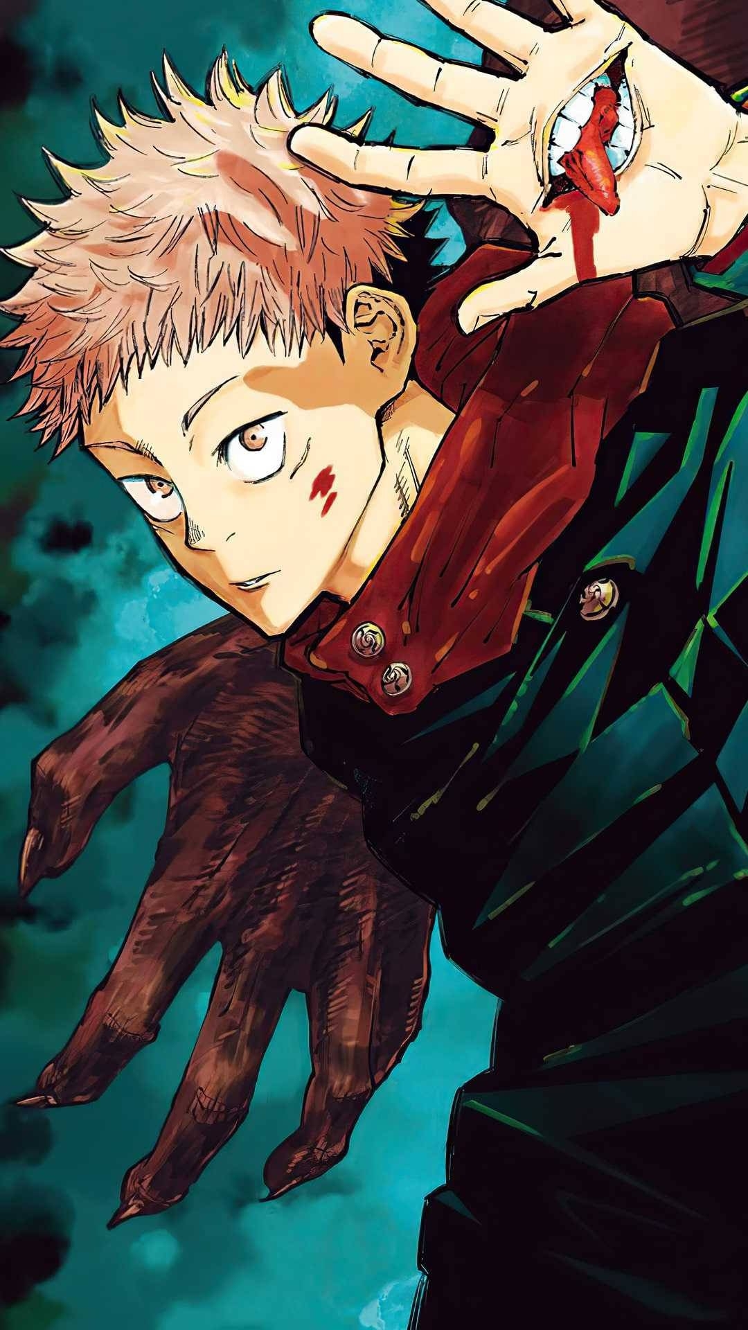 1080x1920 Download Sukuna And Itadori Hand Jujutsu Kaisen Phone Wallpaper, Phone