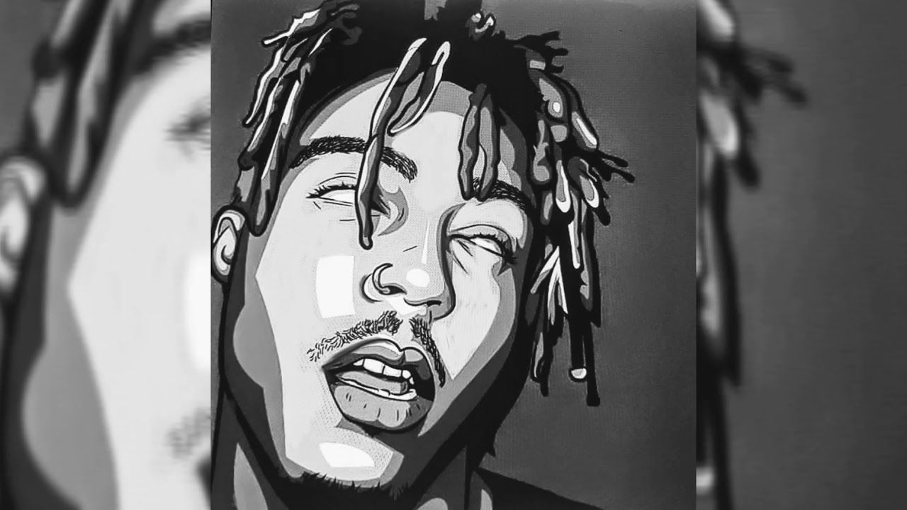 1280x720 Black And White Art Juice Wrld Drawing, Desktop